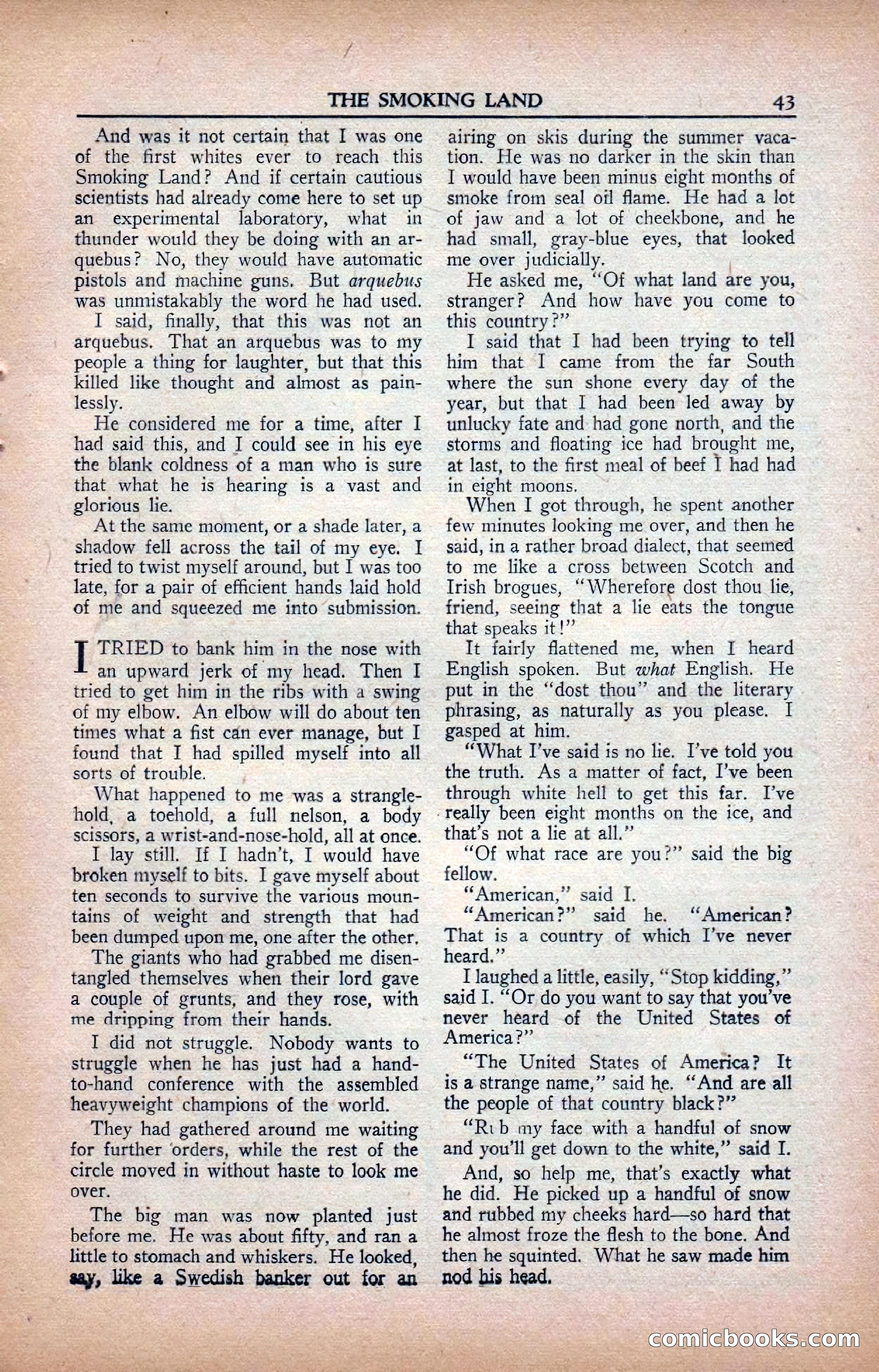 A. Merritt's Fantasy Magazine, February 1950 — page 43 of 134