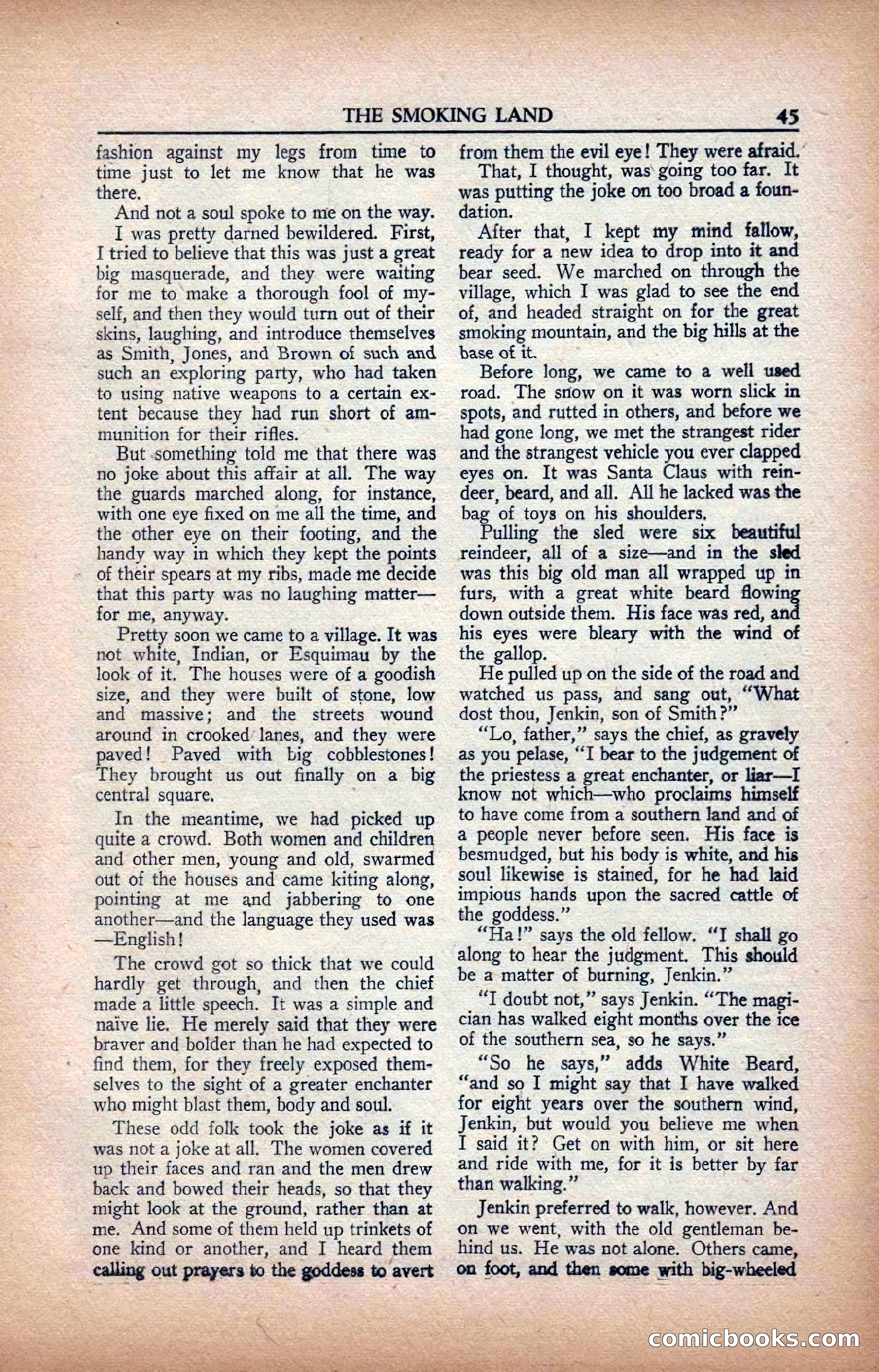 A. Merritt's Fantasy Magazine, February 1950 — page 45 of 134