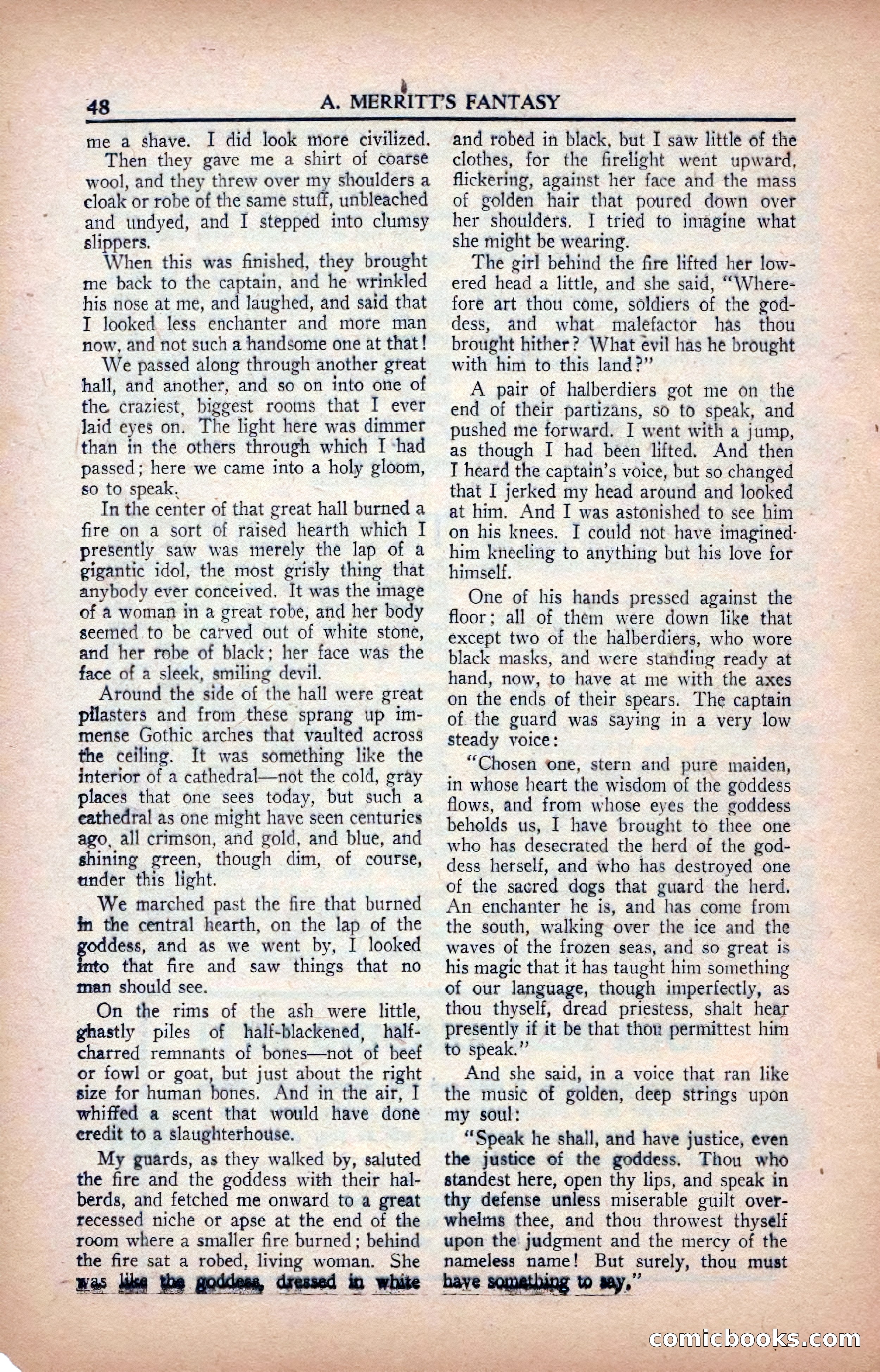 A. Merritt's Fantasy Magazine, February 1950 — page 48 of 134