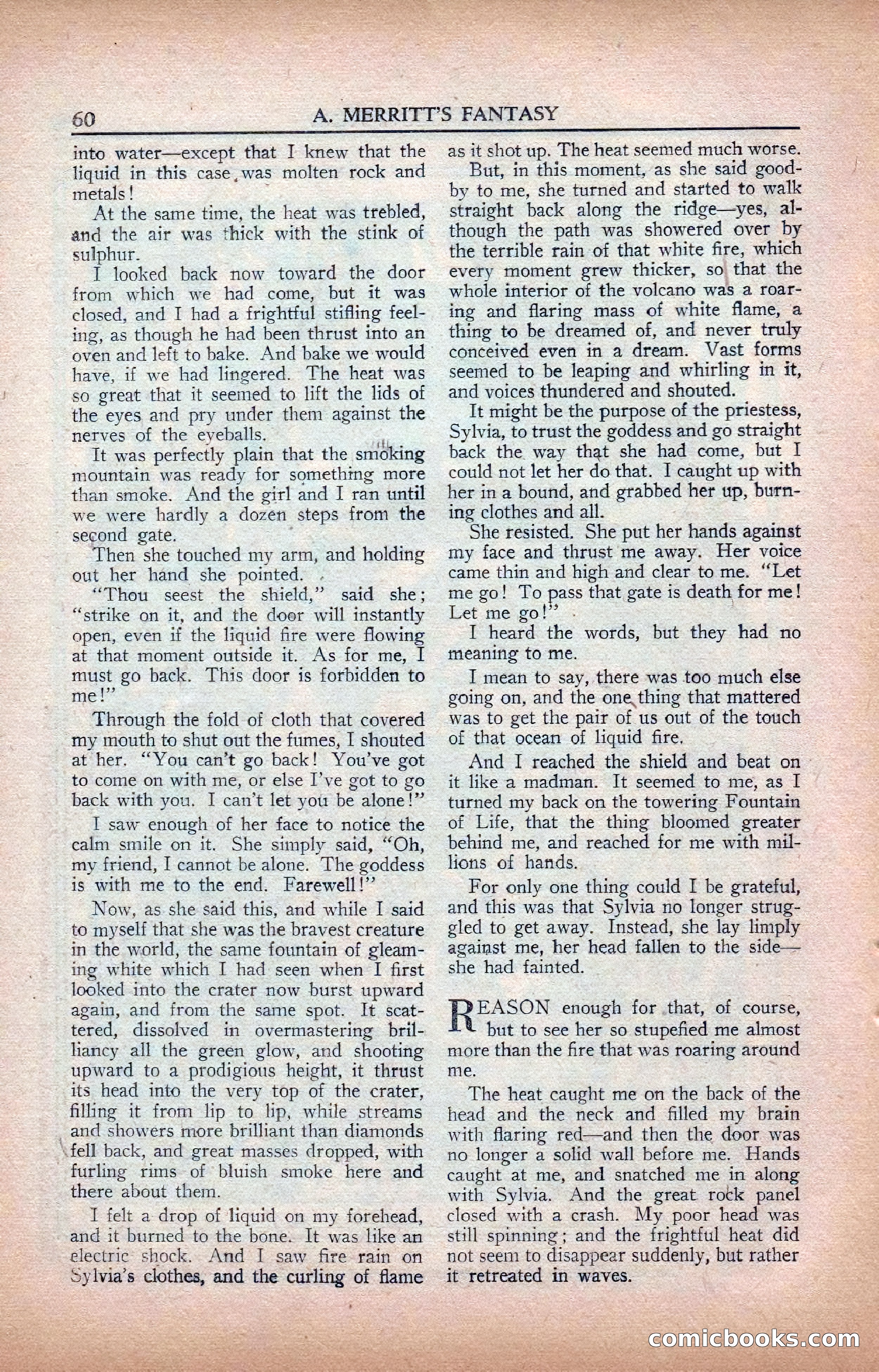 A. Merritt's Fantasy Magazine, February 1950 — page 60 of 134
