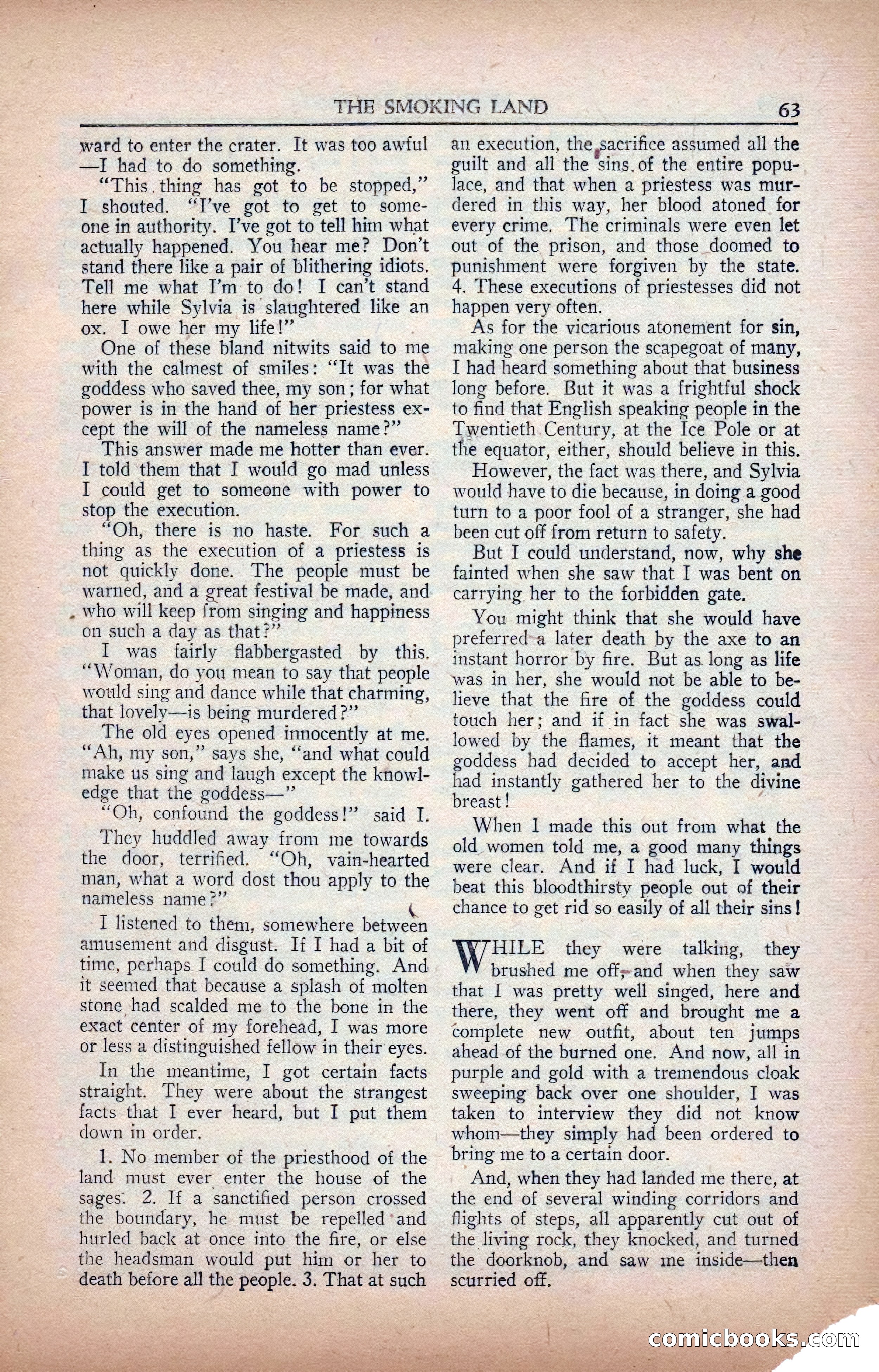 A. Merritt's Fantasy Magazine, February 1950 — page 63 of 134