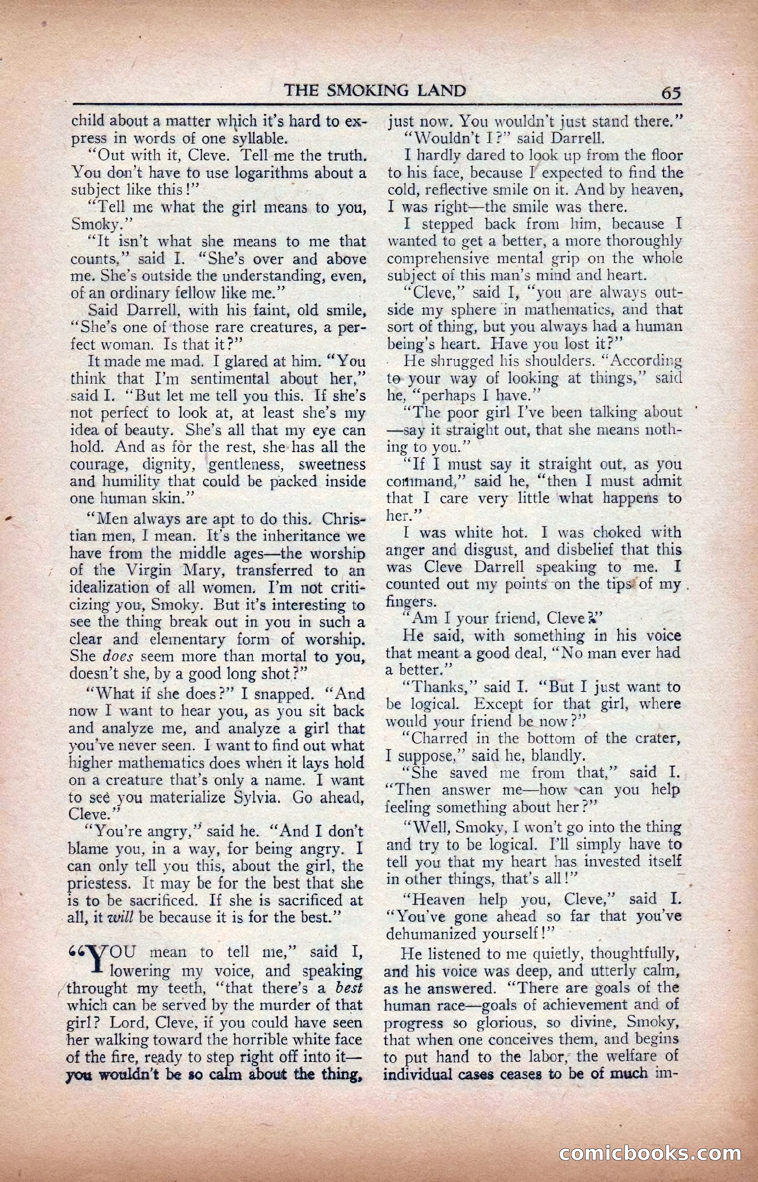 A. Merritt's Fantasy Magazine, February 1950 — page 65 of 134