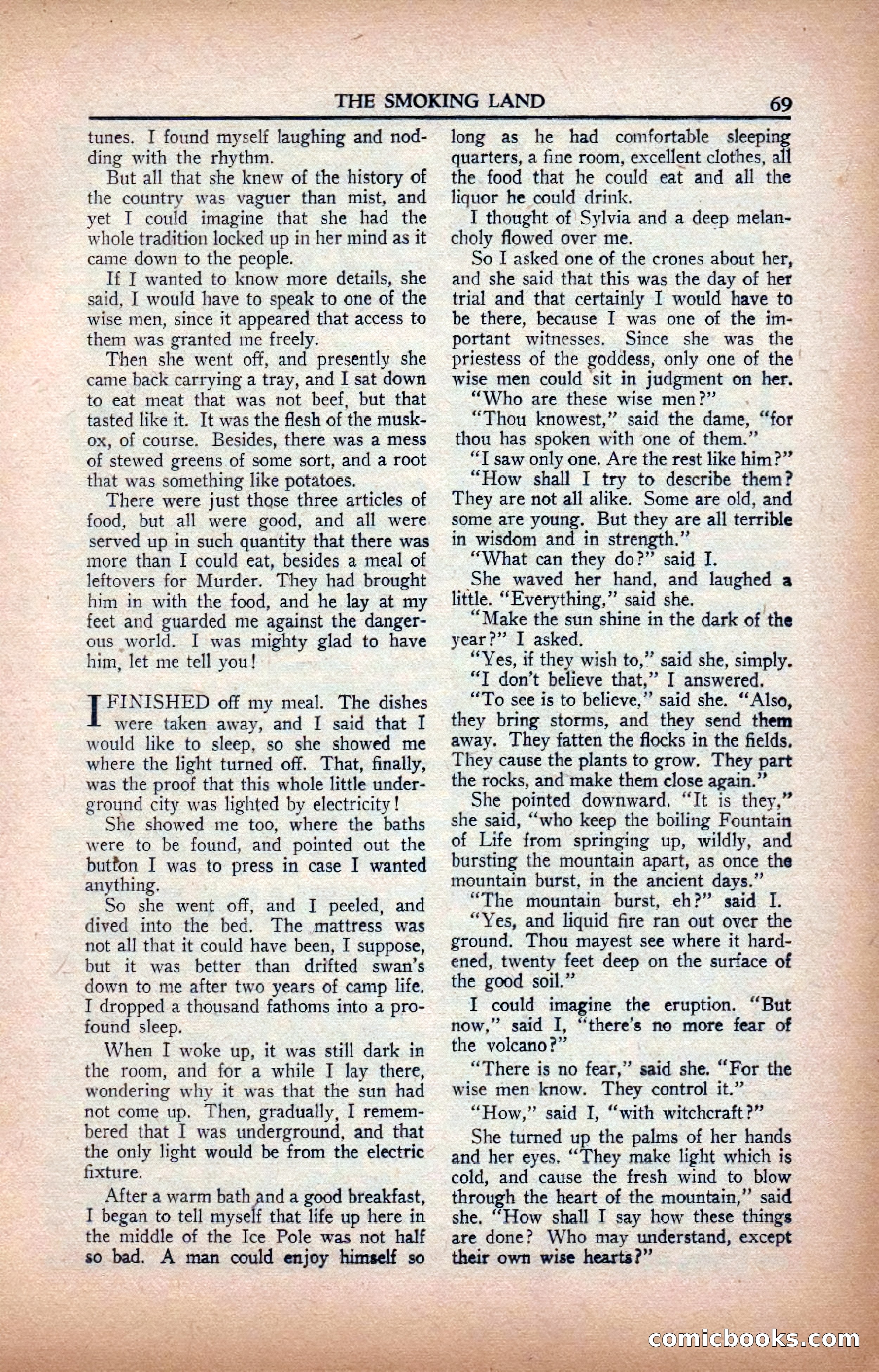 A. Merritt's Fantasy Magazine, February 1950 — page 69 of 134