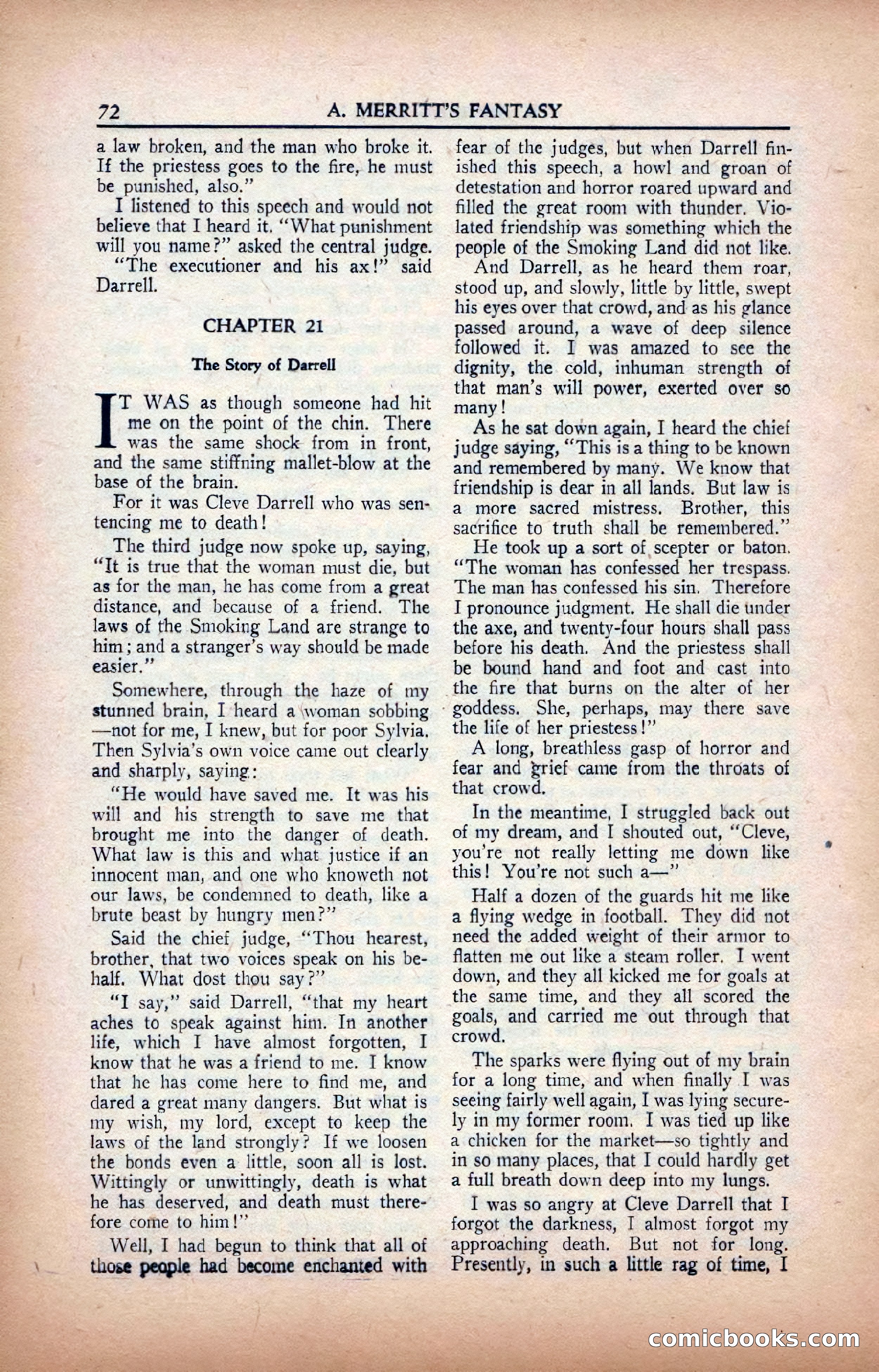 A. Merritt's Fantasy Magazine, February 1950 — page 72 of 134