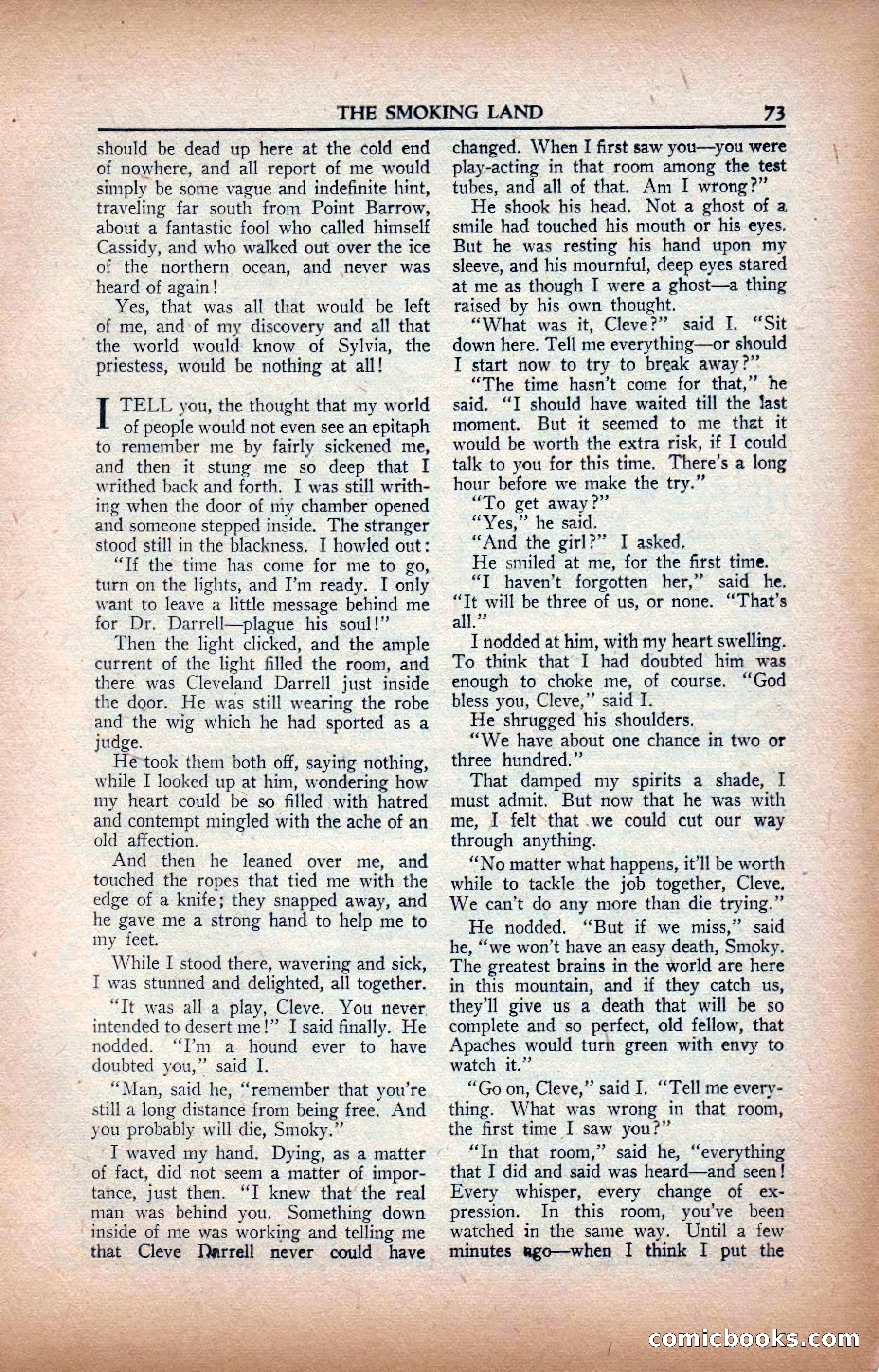 A. Merritt's Fantasy Magazine, February 1950 — page 73 of 134