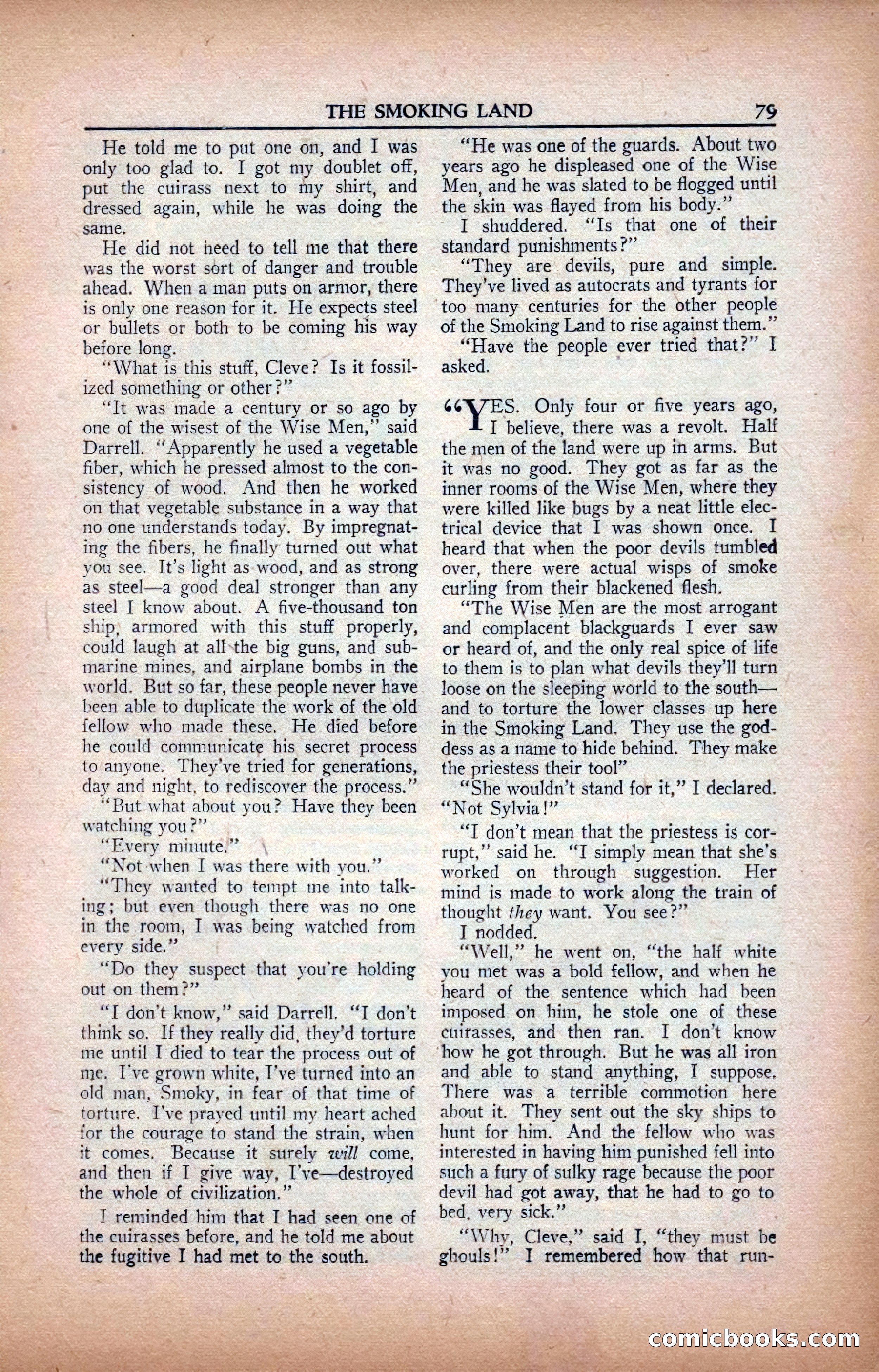 A. Merritt's Fantasy Magazine, February 1950 — page 79 of 134