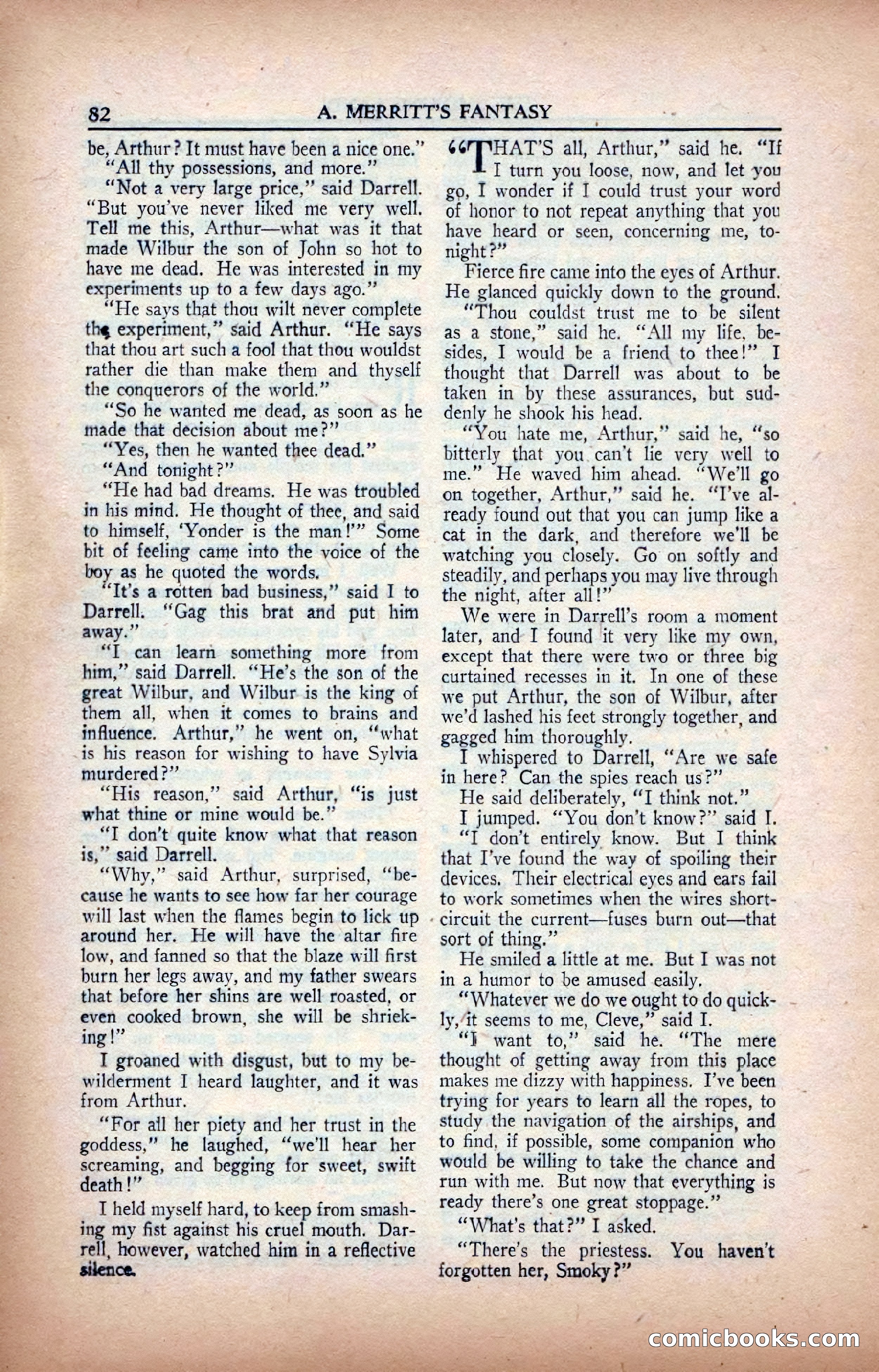 A. Merritt's Fantasy Magazine, February 1950 — page 82 of 134