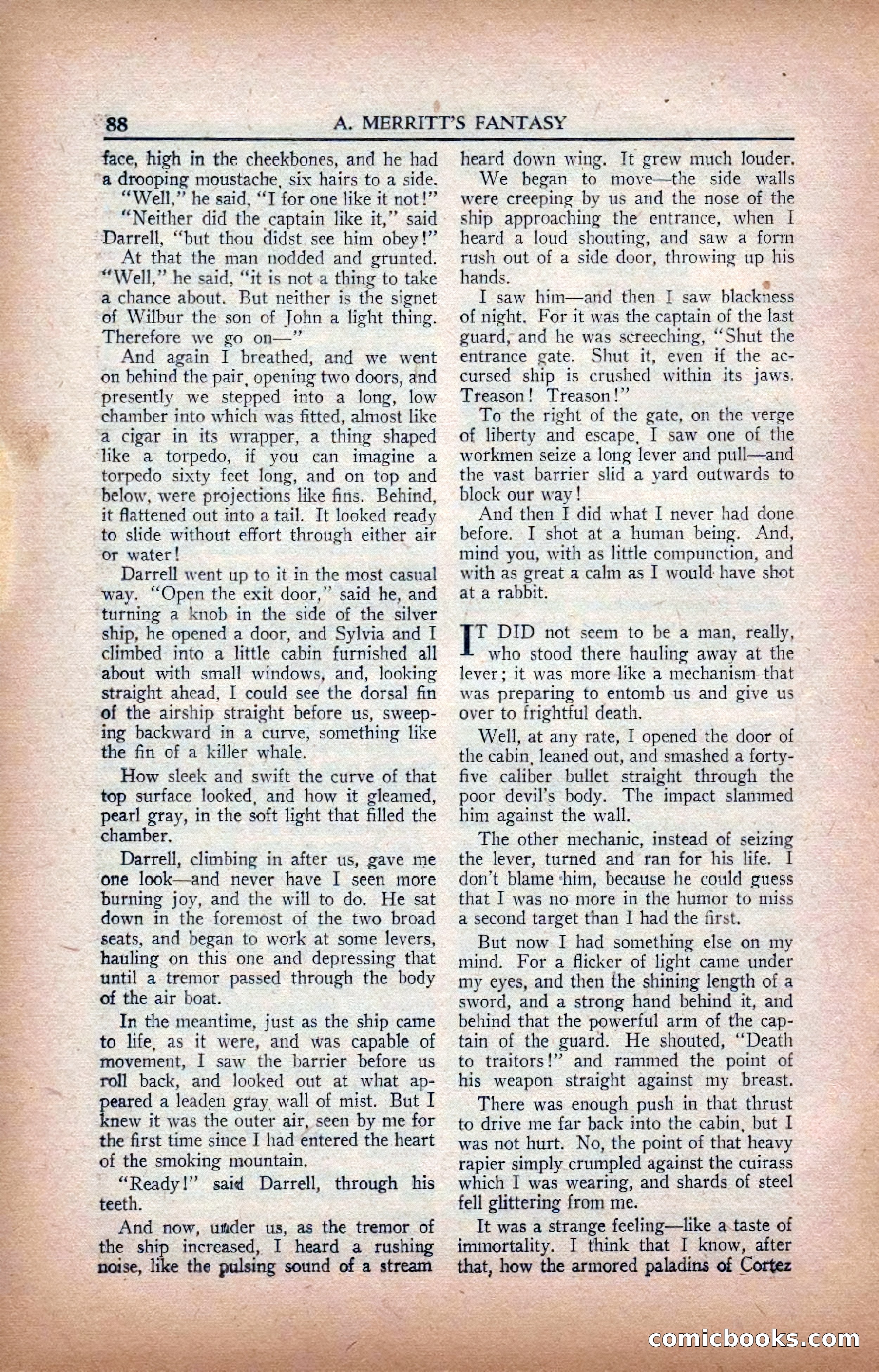 A. Merritt's Fantasy Magazine, February 1950 — page 88 of 134