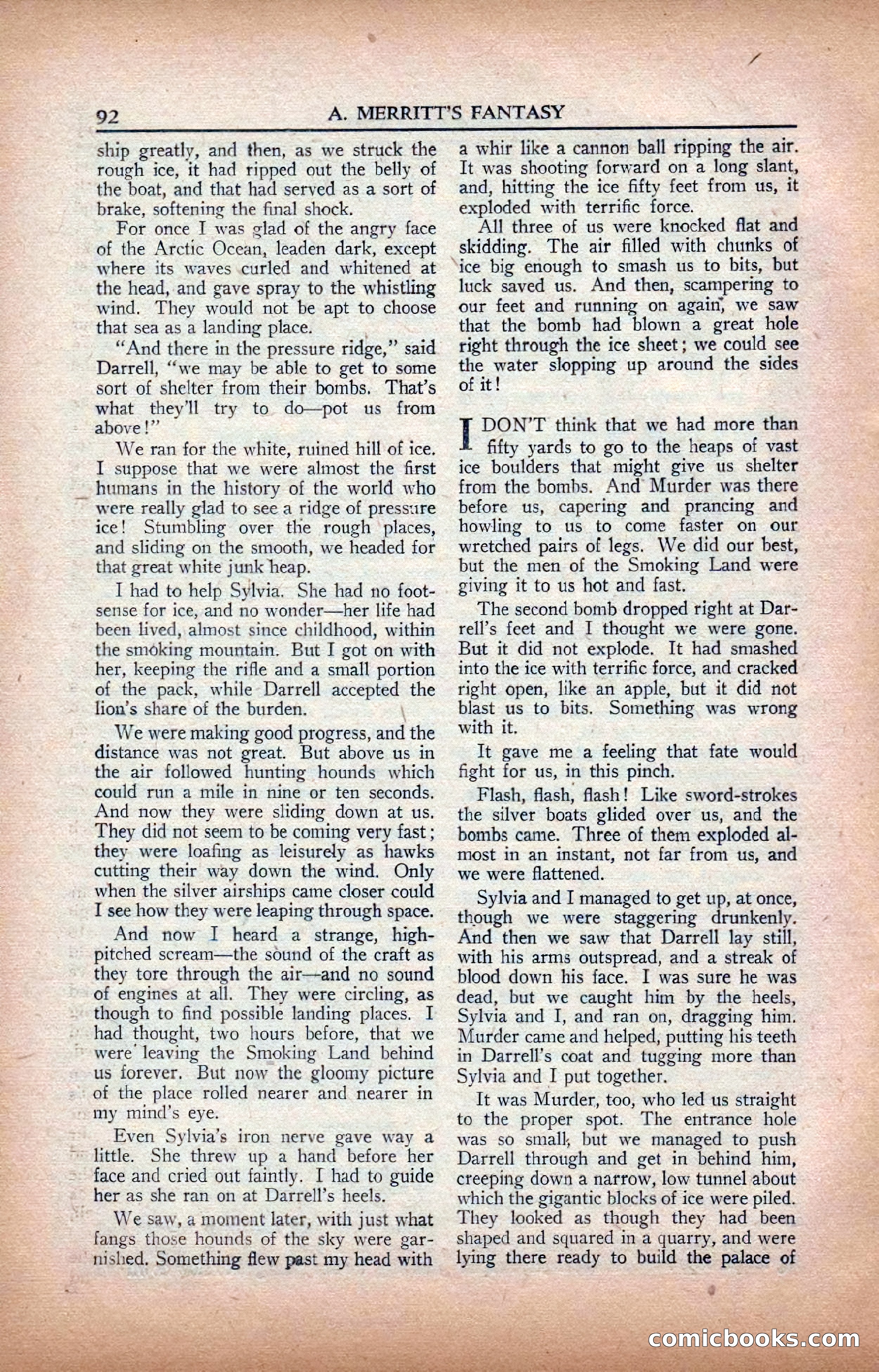 A. Merritt's Fantasy Magazine, February 1950 — page 92 of 134