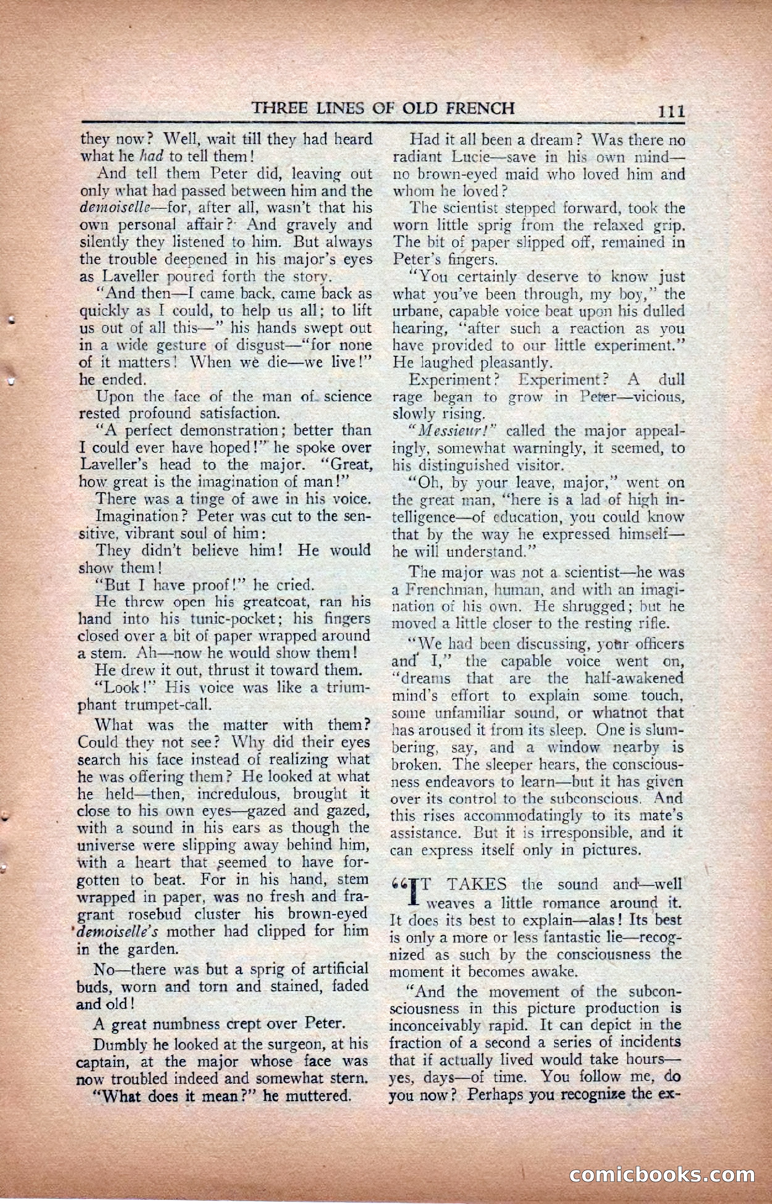A. Merritt's Fantasy Magazine, February 1950 — page 111 of 134