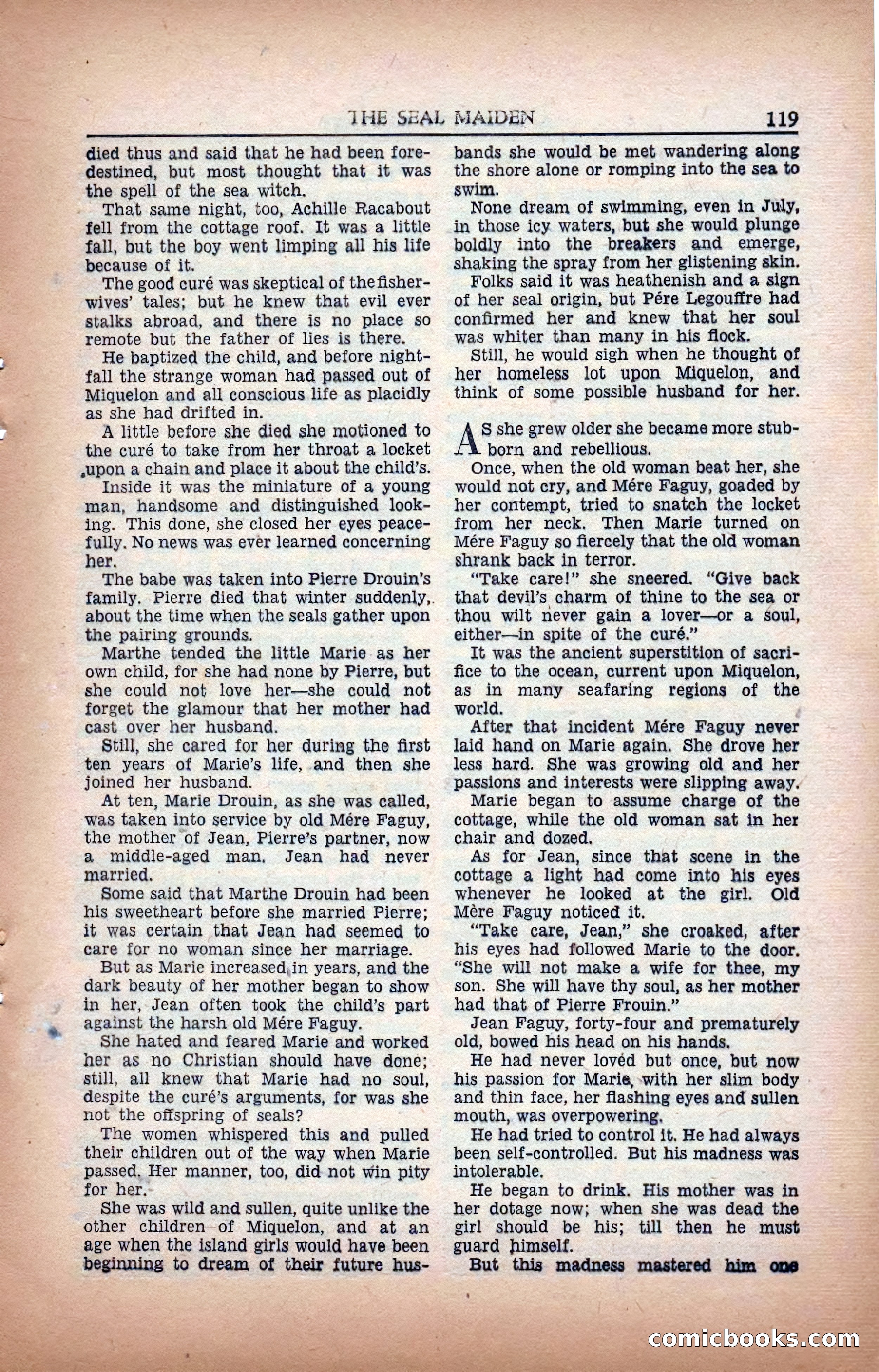A. Merritt's Fantasy Magazine, February 1950 — page 119 of 134