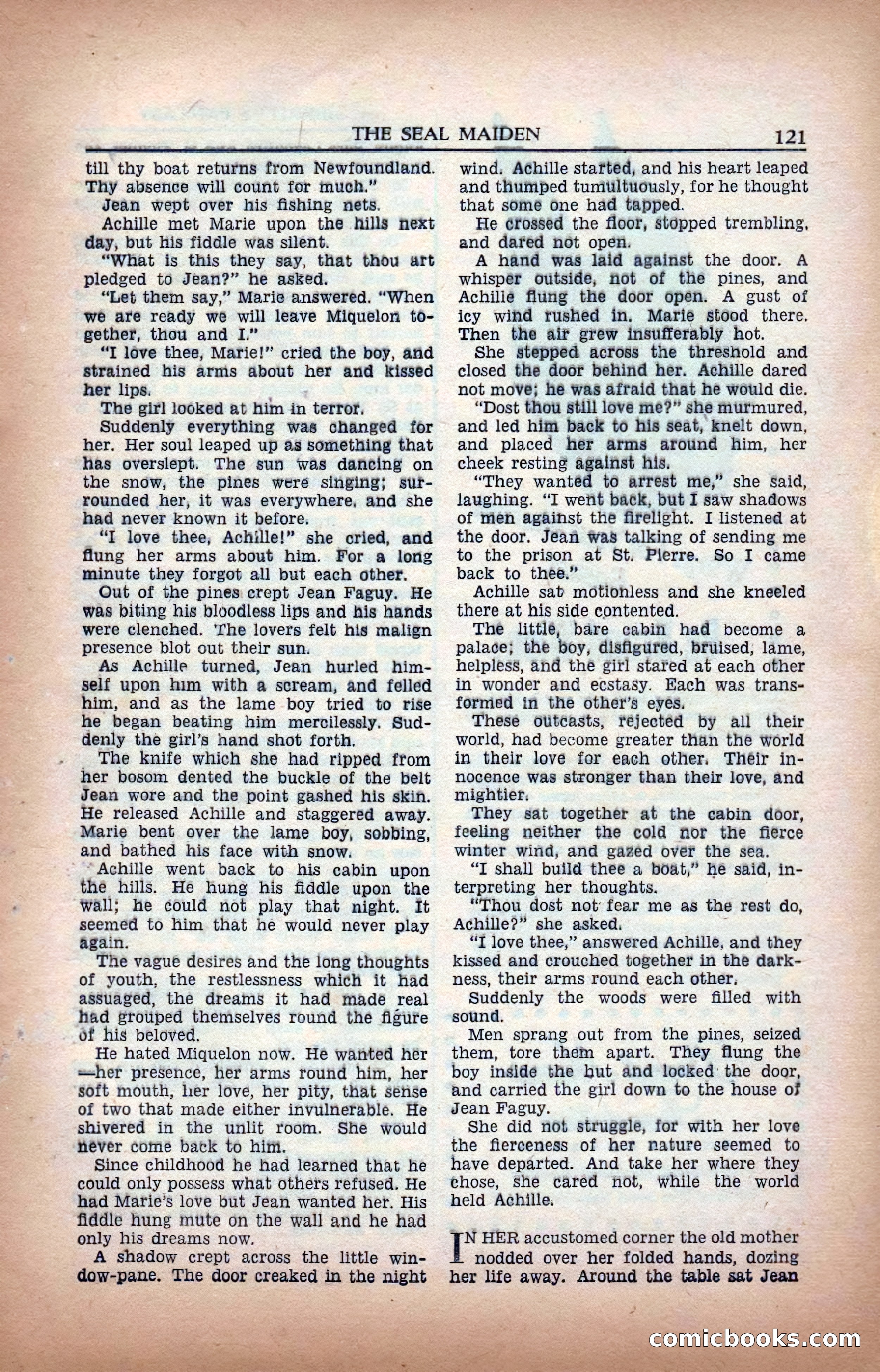 A. Merritt's Fantasy Magazine, February 1950 — page 121 of 134