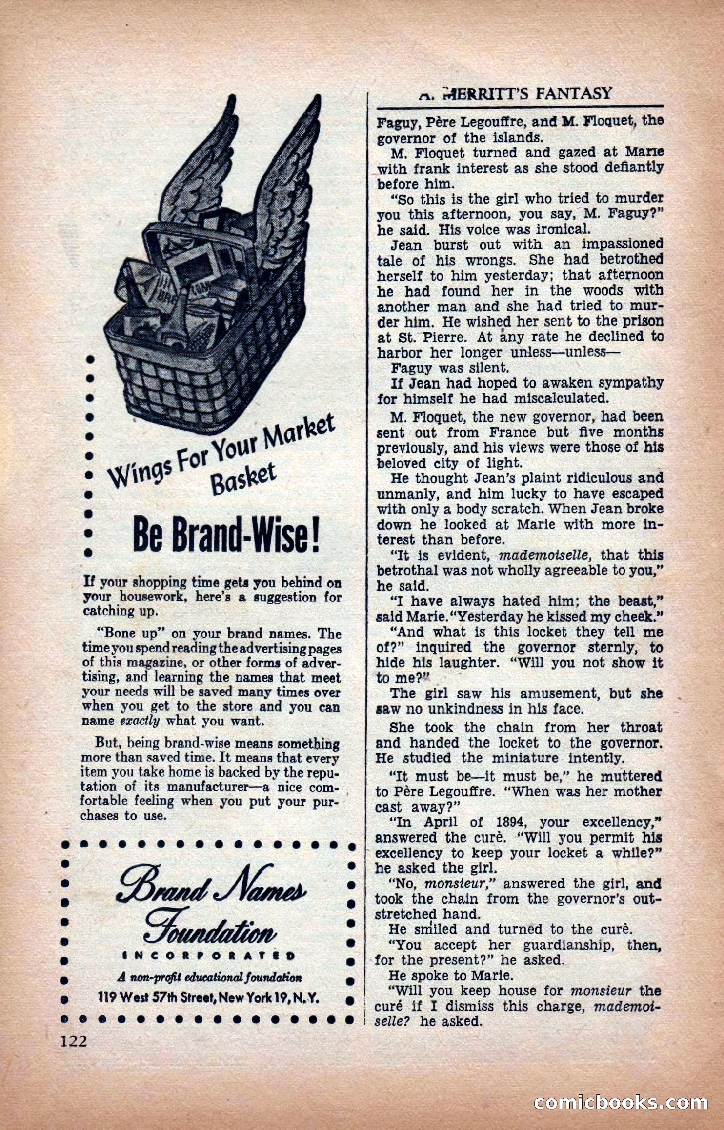 A. Merritt's Fantasy Magazine, February 1950 — page 122 of 134