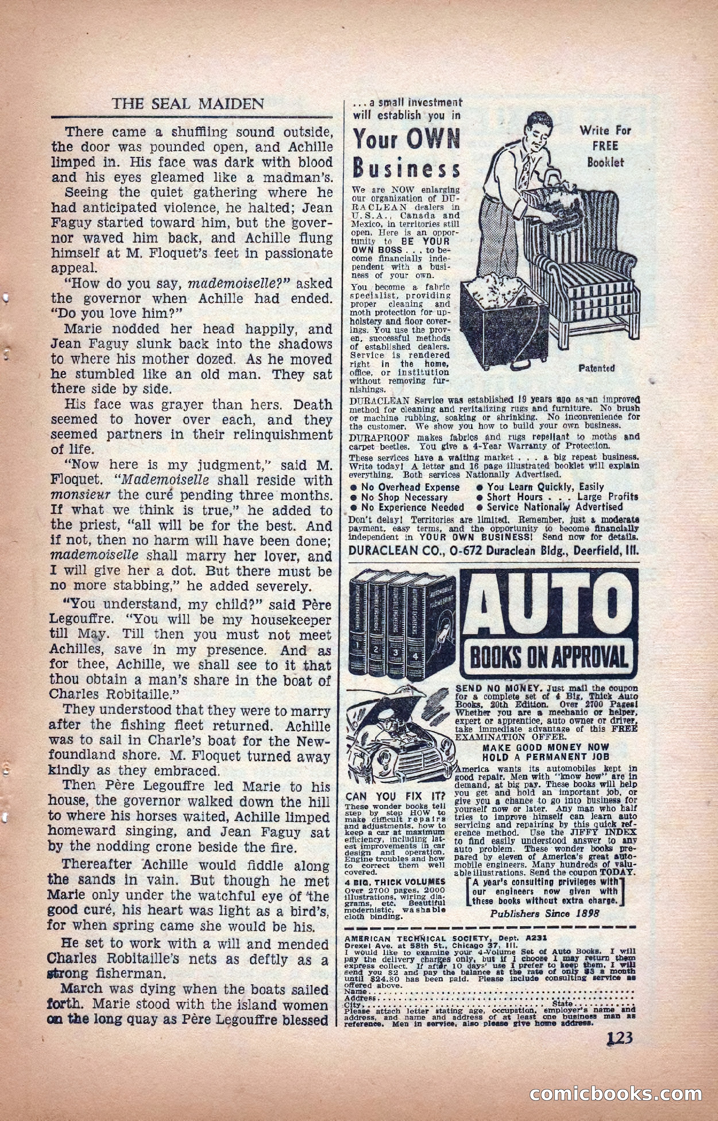 A. Merritt's Fantasy Magazine, February 1950 — page 123 of 134