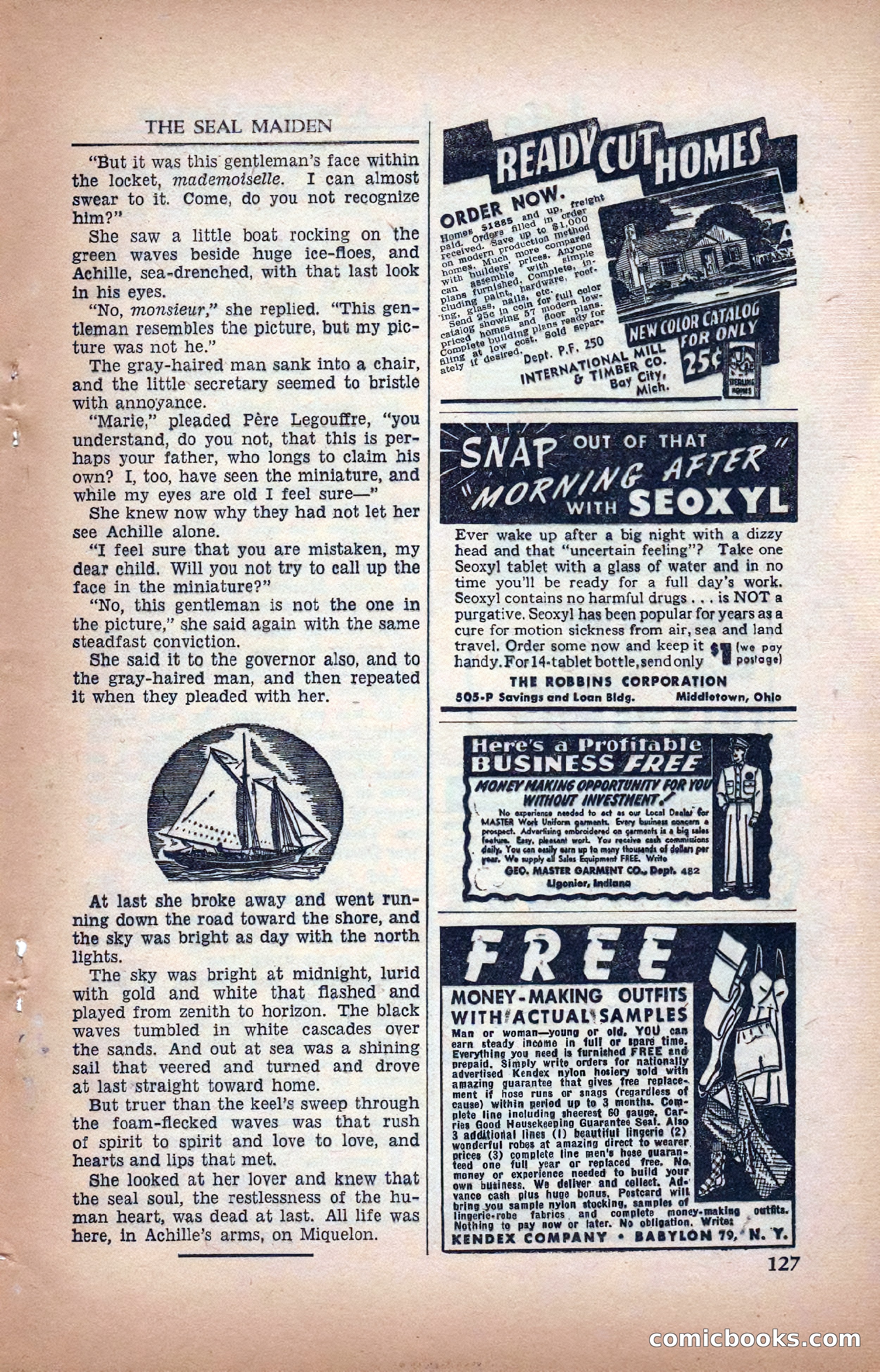 A. Merritt's Fantasy Magazine, February 1950 — page 127 of 134