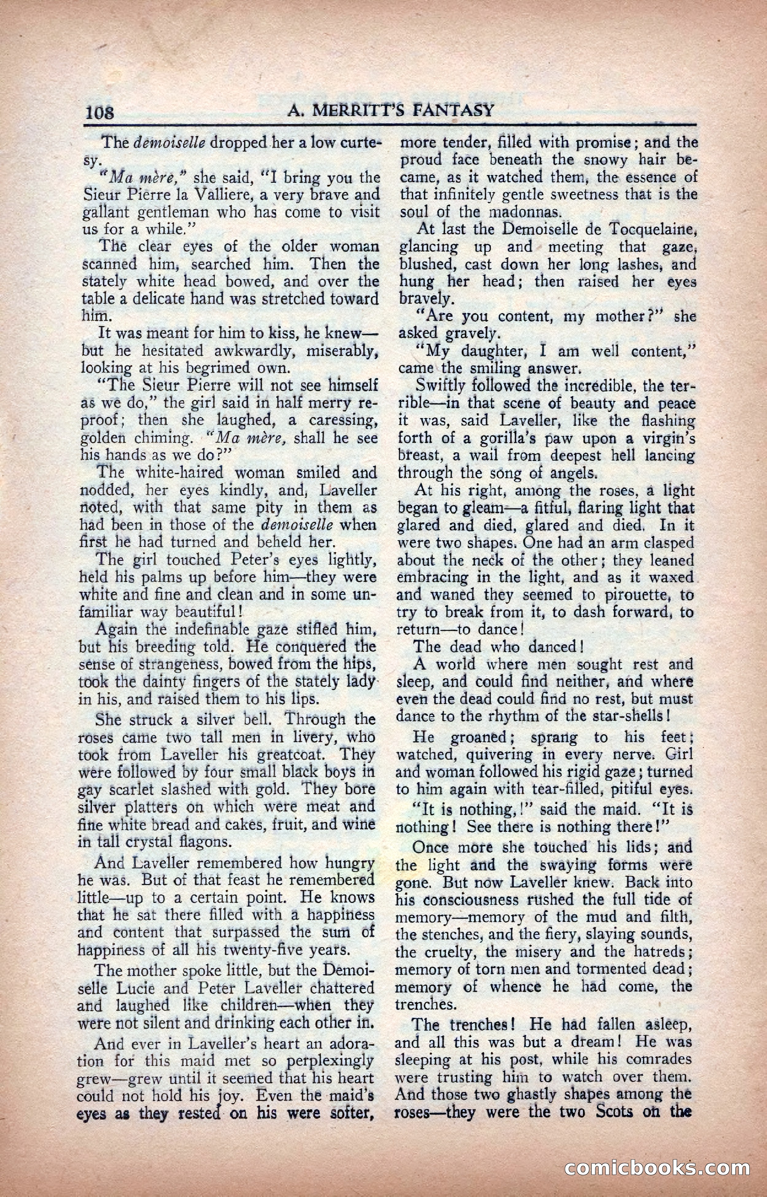 A. Merritt's Fantasy Magazine, February 1950 — page 108 of 133