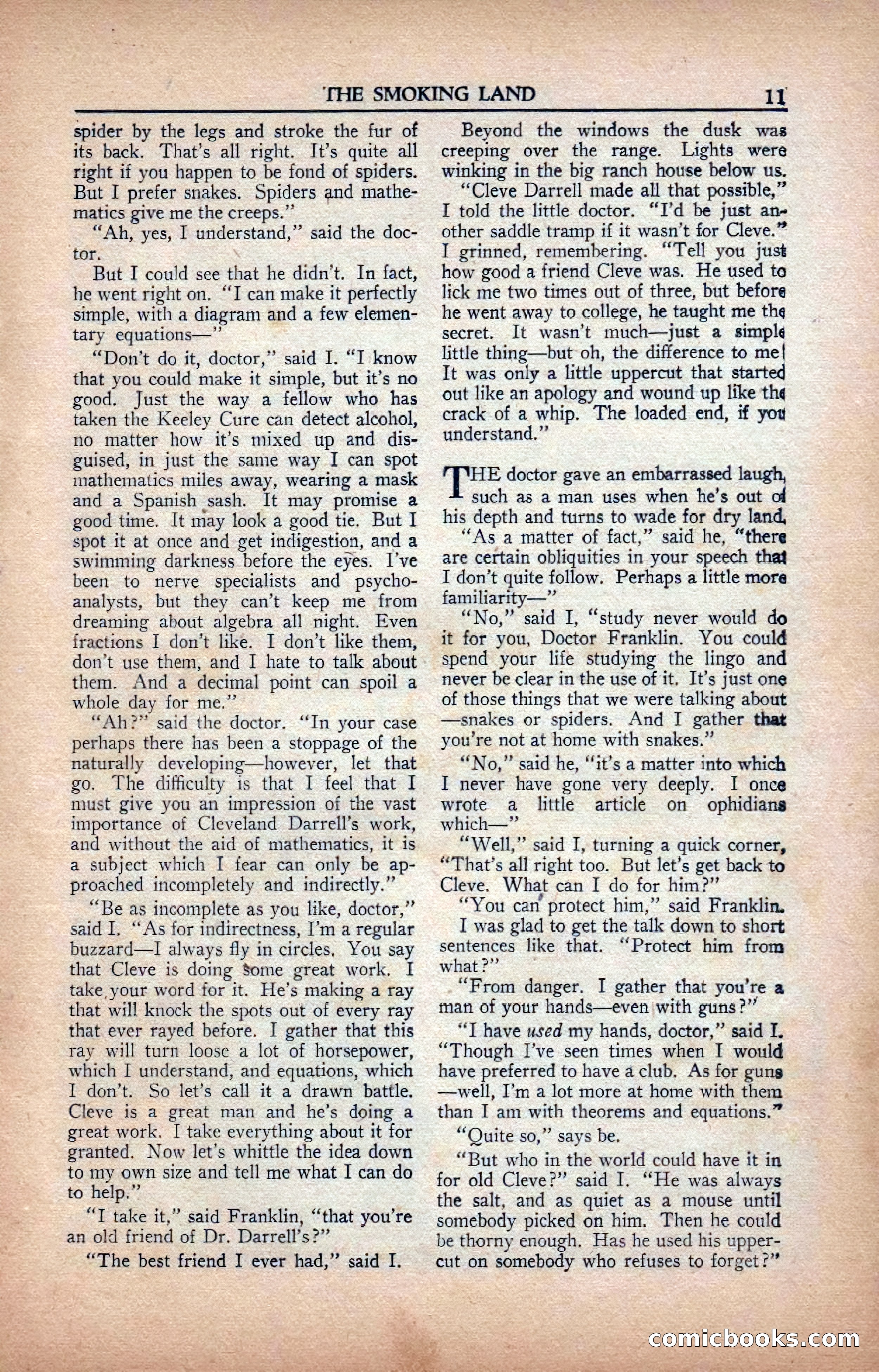 A. Merritt's Fantasy Magazine, February 1950 — page 11 of 133