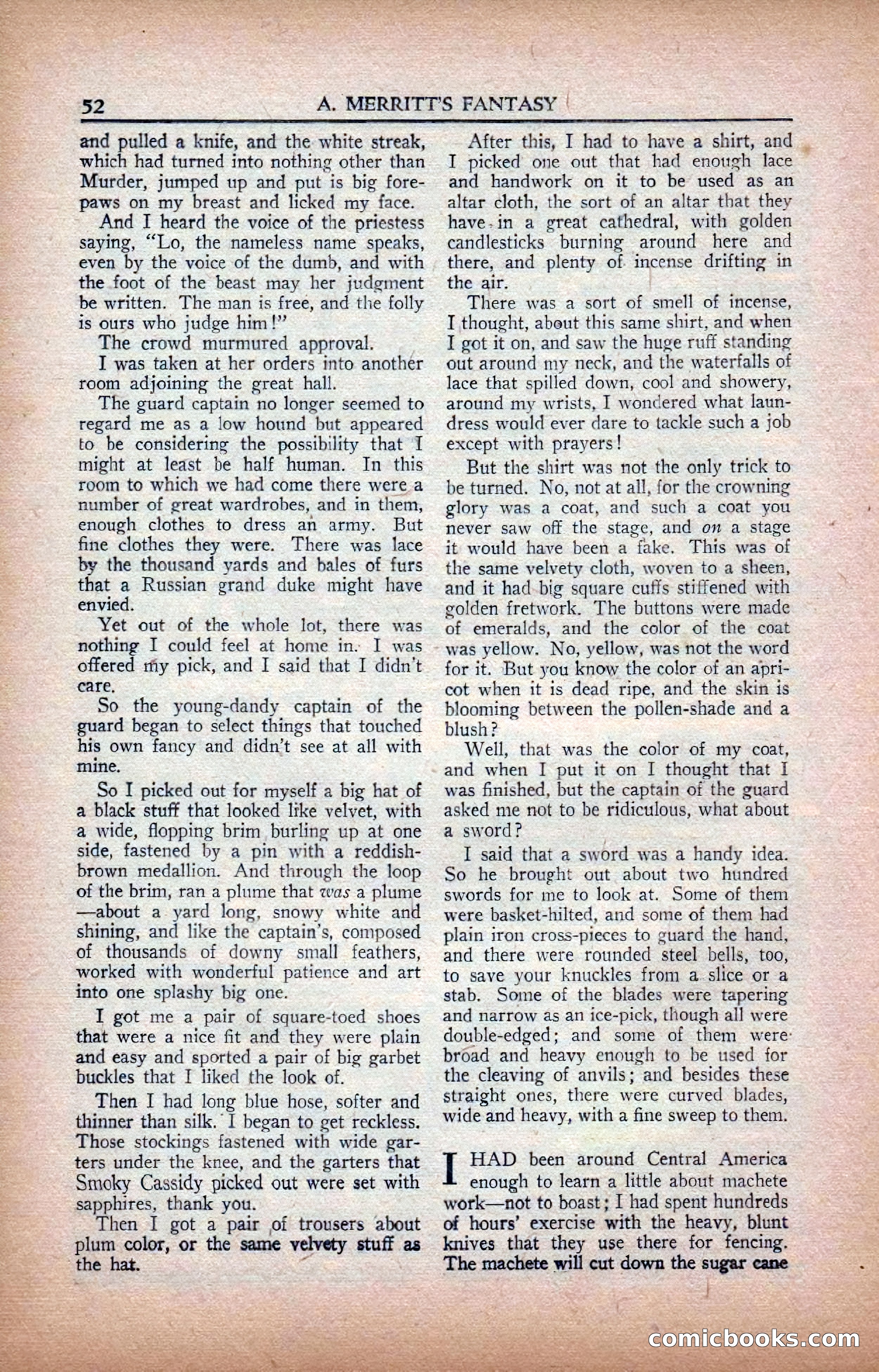 A. Merritt's Fantasy Magazine, February 1950 — page 52 of 133
