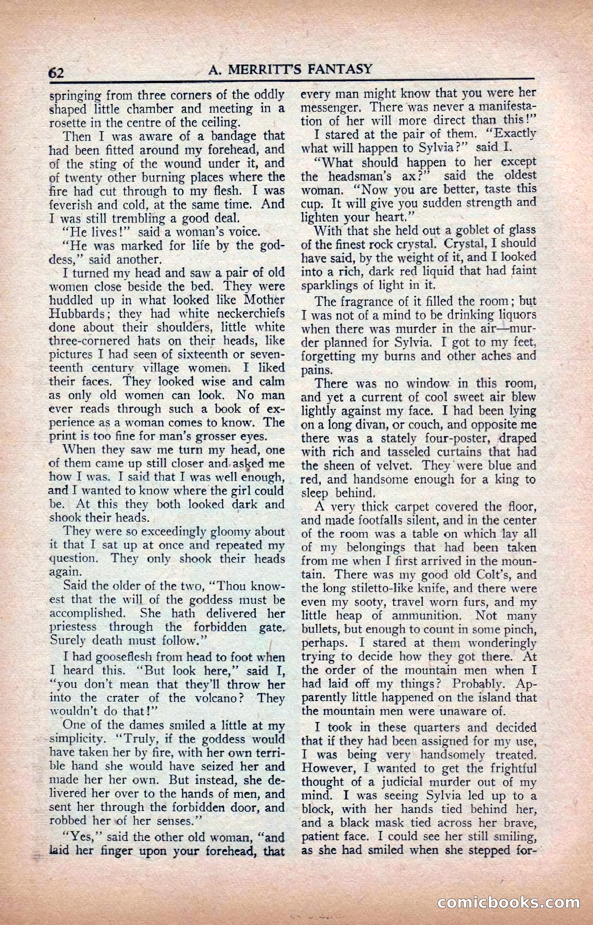 A. Merritt's Fantasy Magazine, February 1950 — page 62 of 133