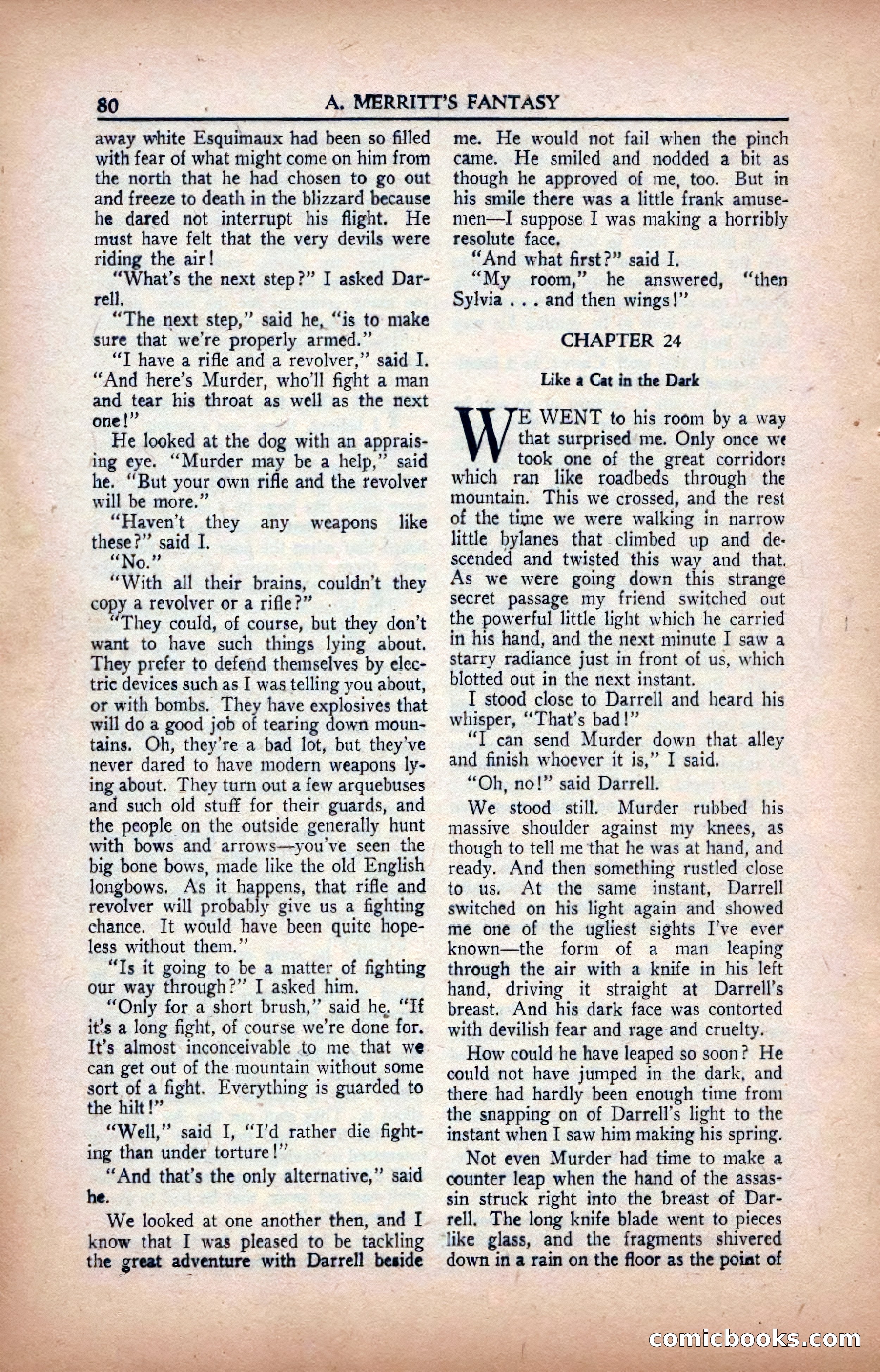A. Merritt's Fantasy Magazine, February 1950 — page 80 of 133