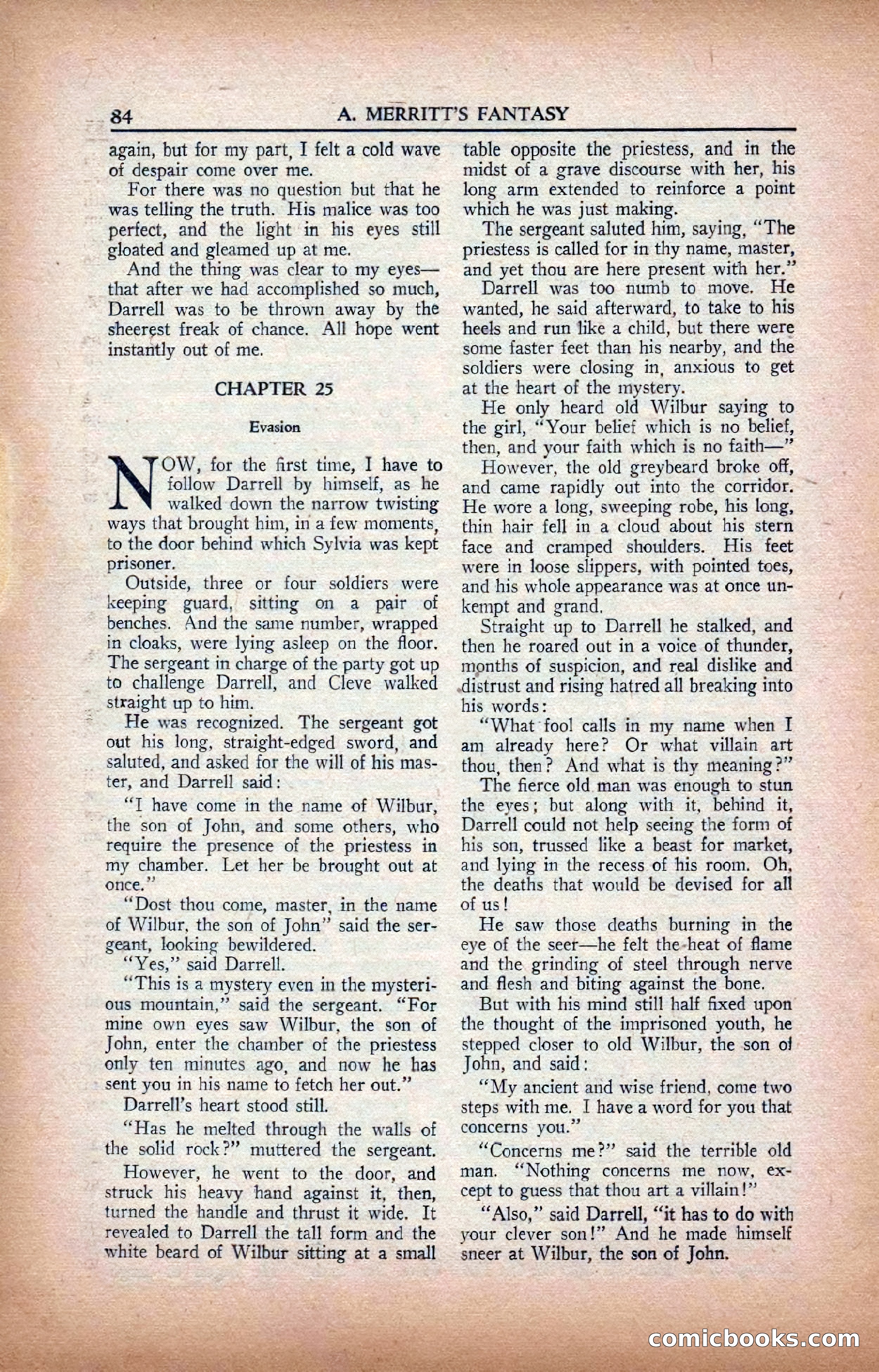 A. Merritt's Fantasy Magazine, February 1950 — page 84 of 133