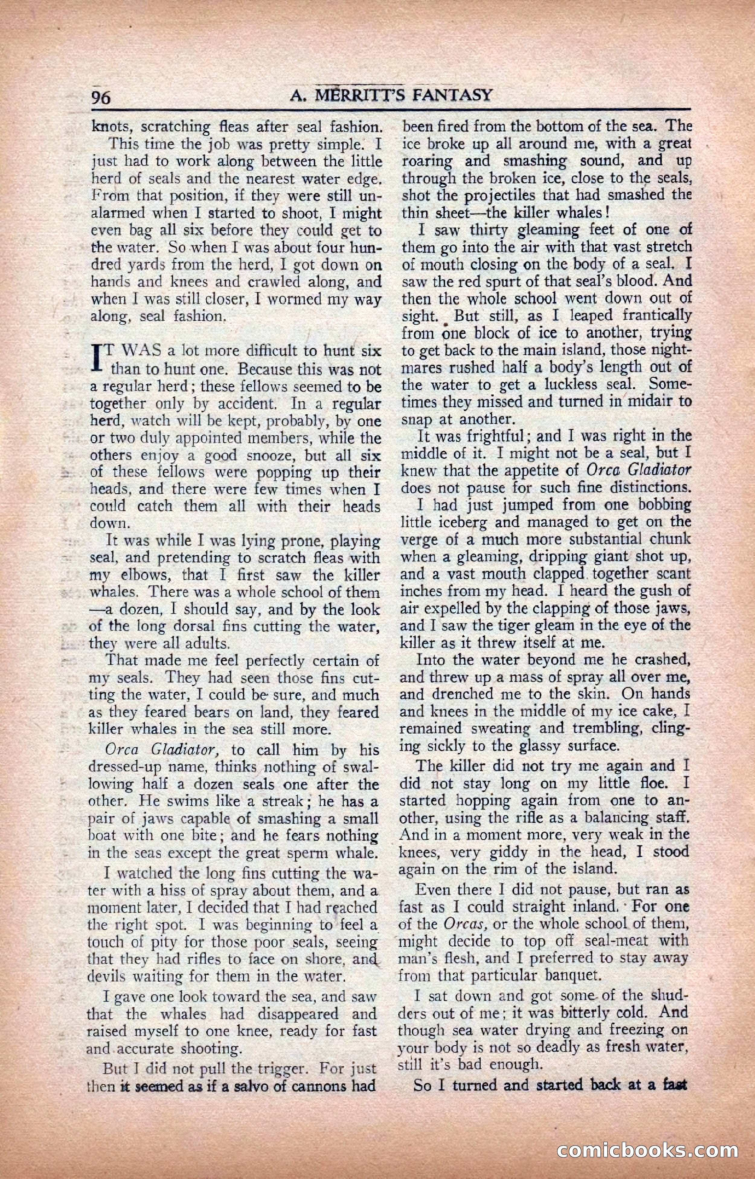 A. Merritt's Fantasy Magazine, February 1950 — page 96 of 133
