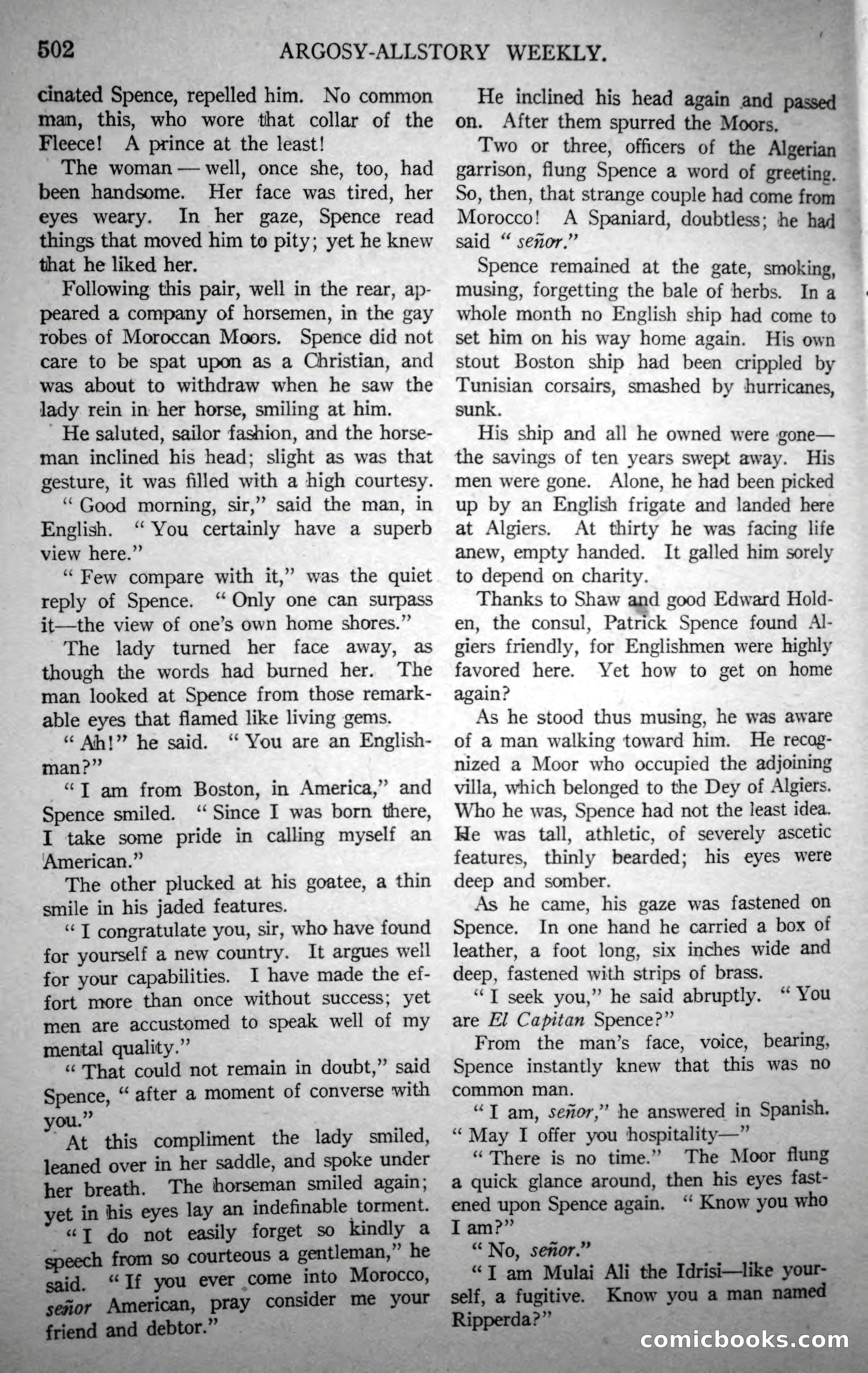 Argosy All-Story Weekly, October 21, 1922 — page 32 of 176