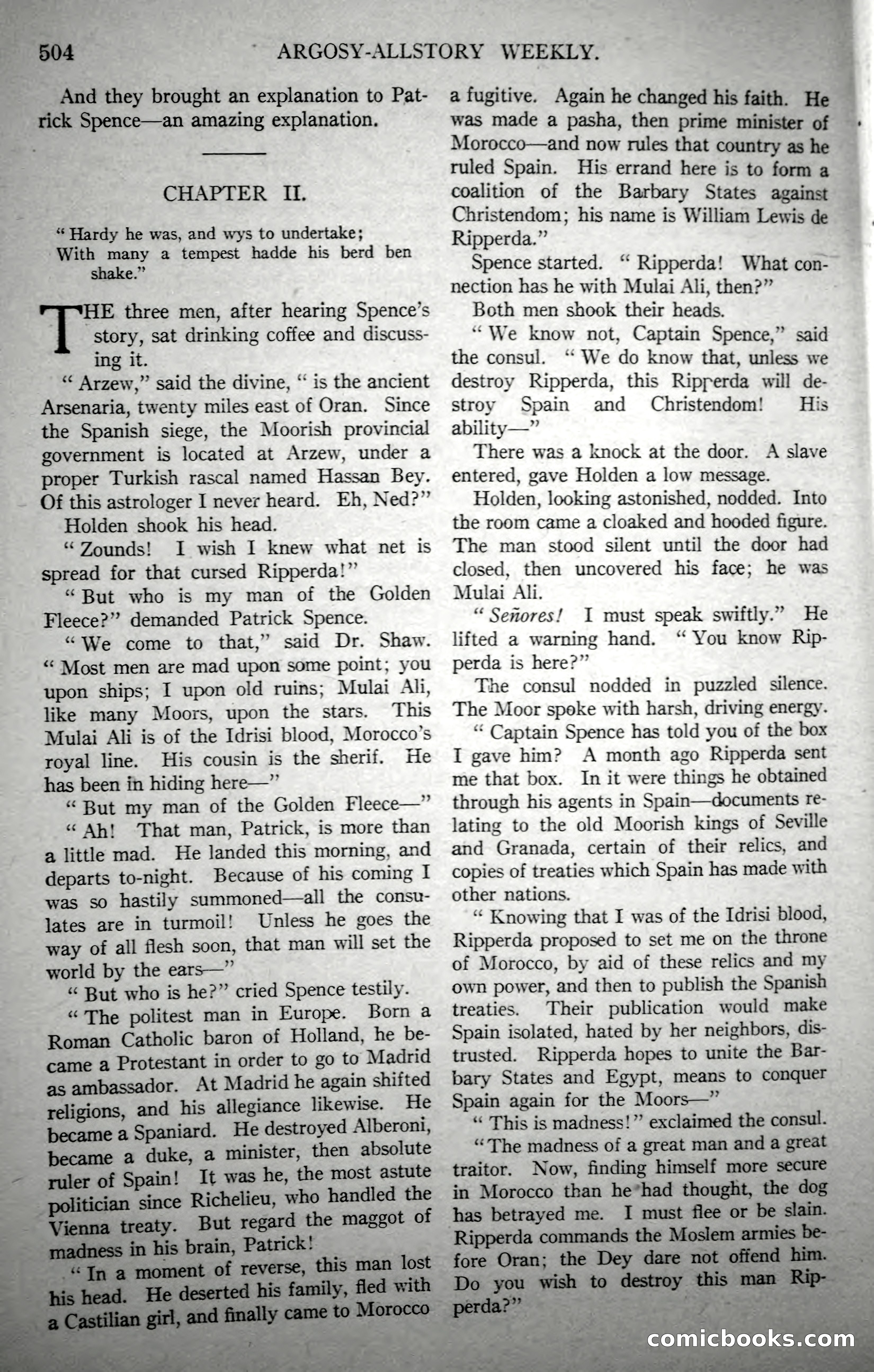 Argosy All-Story Weekly, October 21, 1922 — page 34 of 176