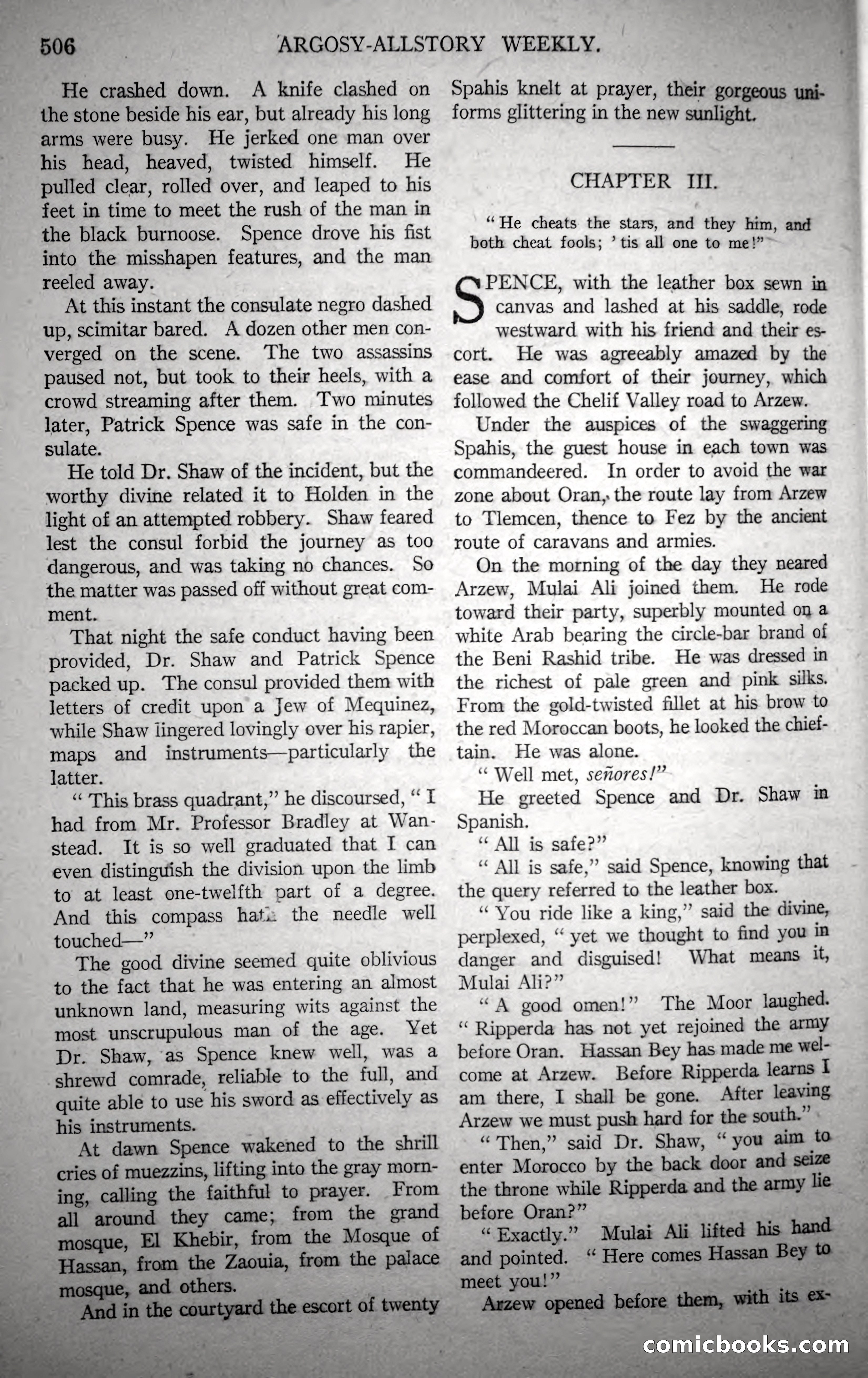 Argosy All-Story Weekly, October 21, 1922 — page 36 of 176