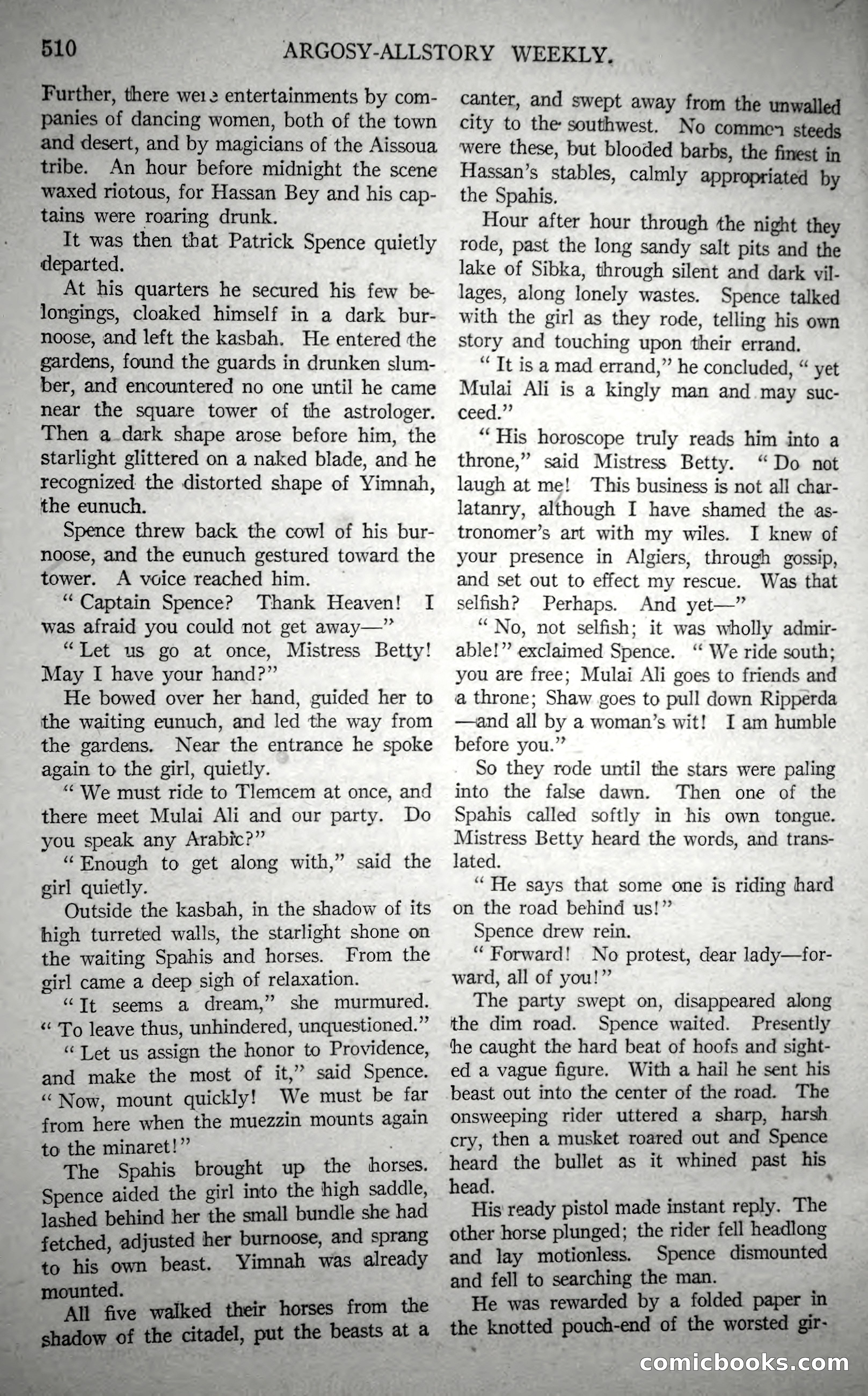 Argosy All-Story Weekly, October 21, 1922 — page 40 of 176