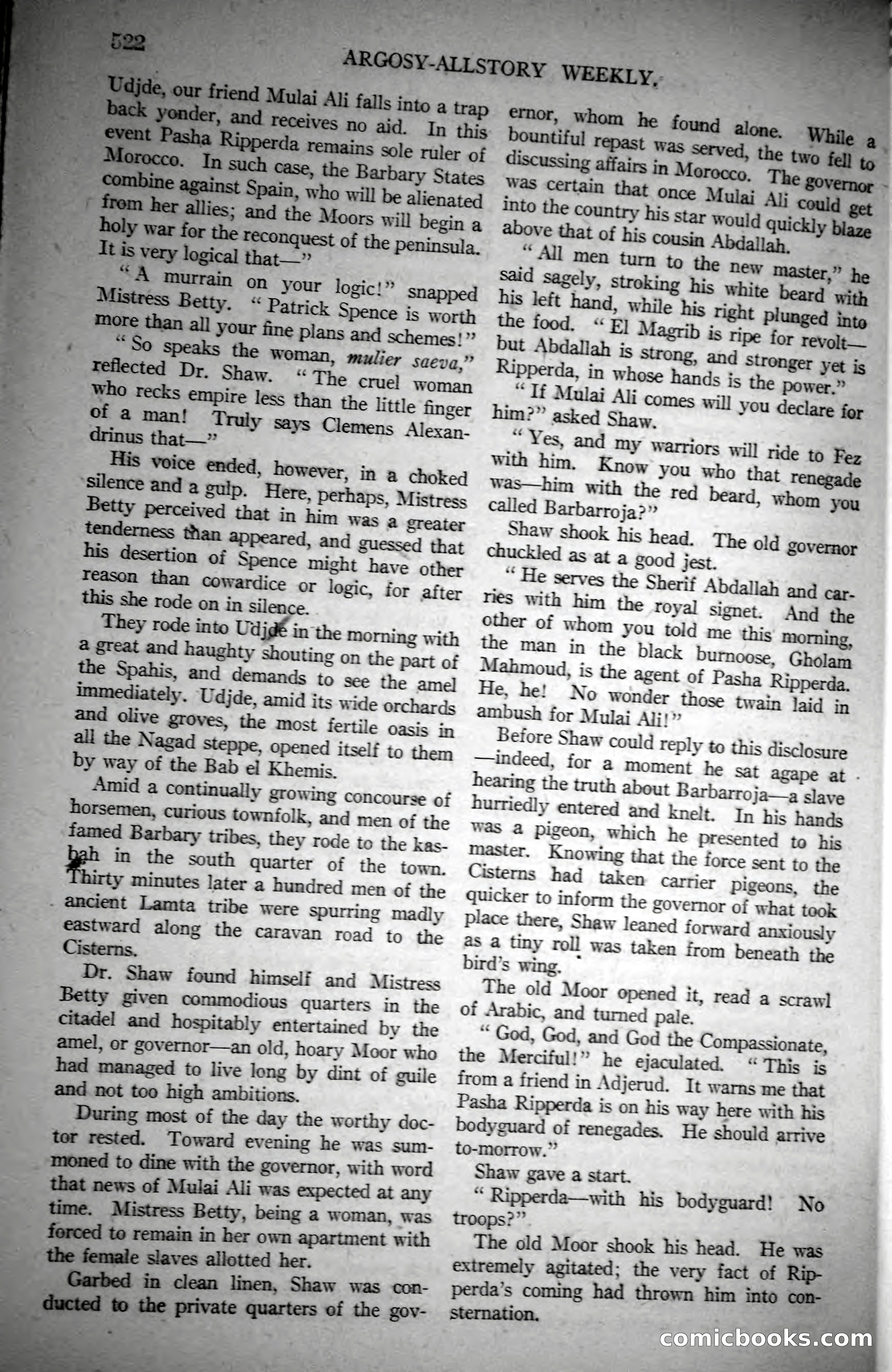 Argosy All-Story Weekly, October 21, 1922 — page 52 of 176