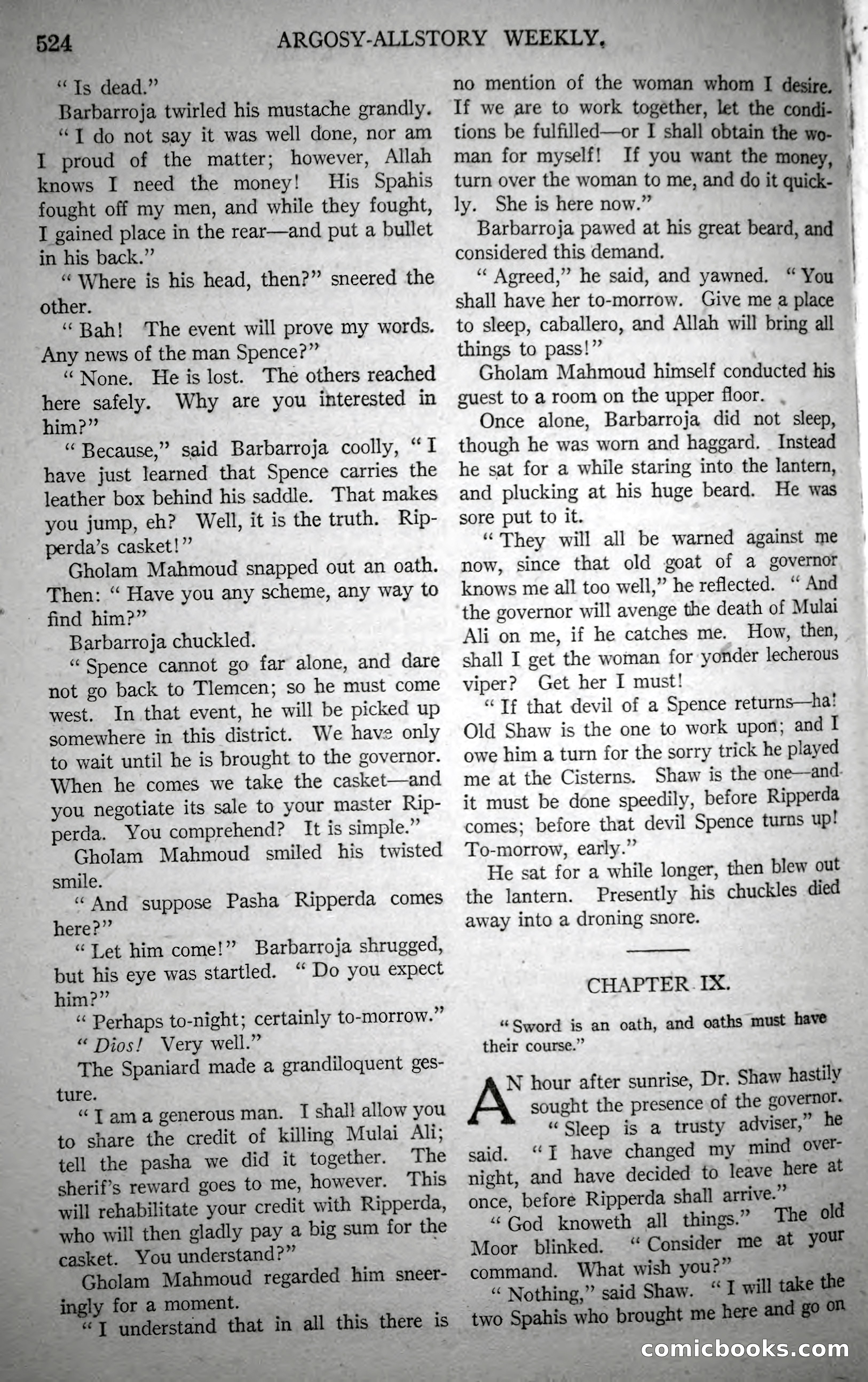 Argosy All-Story Weekly, October 21, 1922 — page 54 of 176