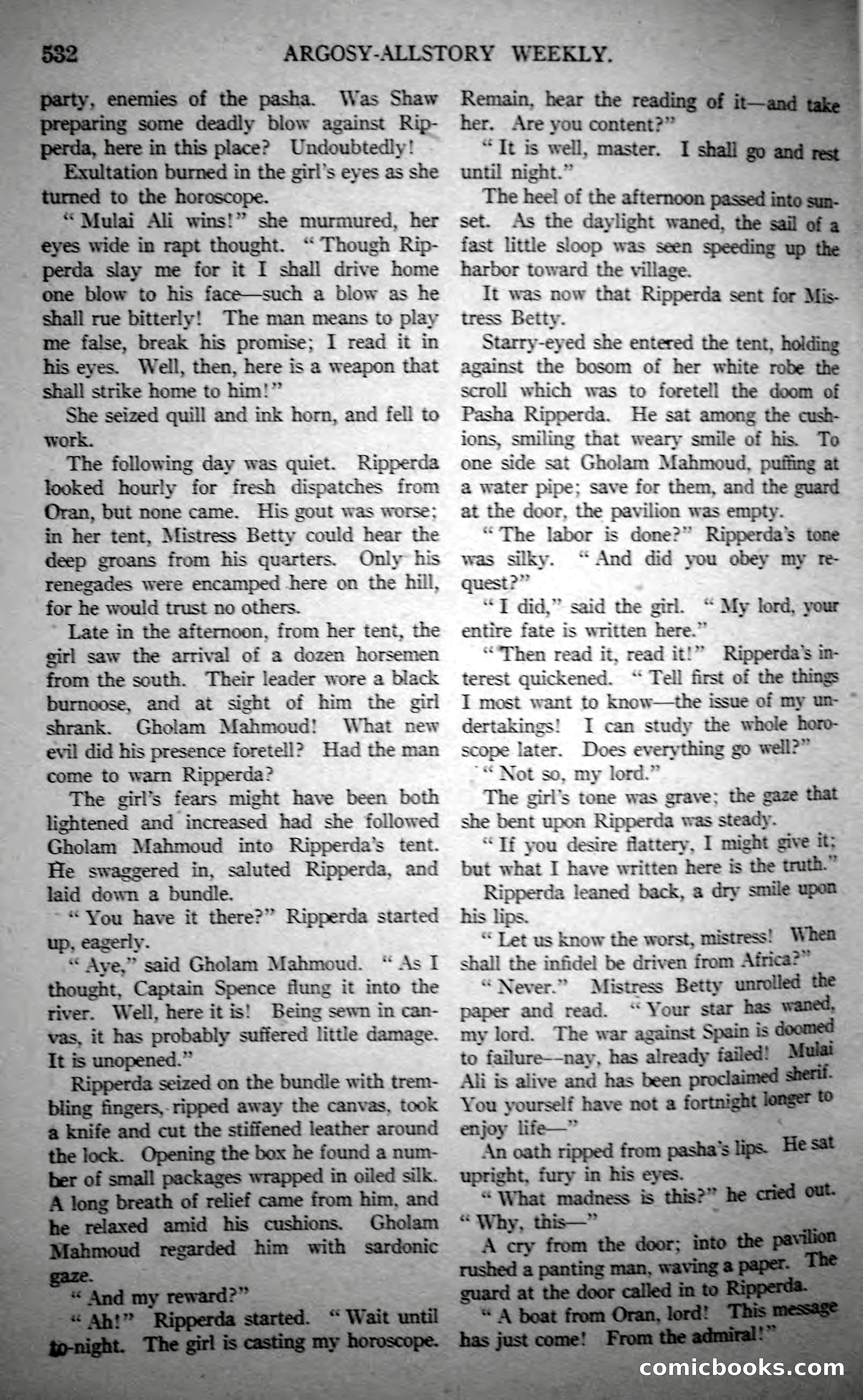 Argosy All-Story Weekly, October 21, 1922 — page 62 of 176