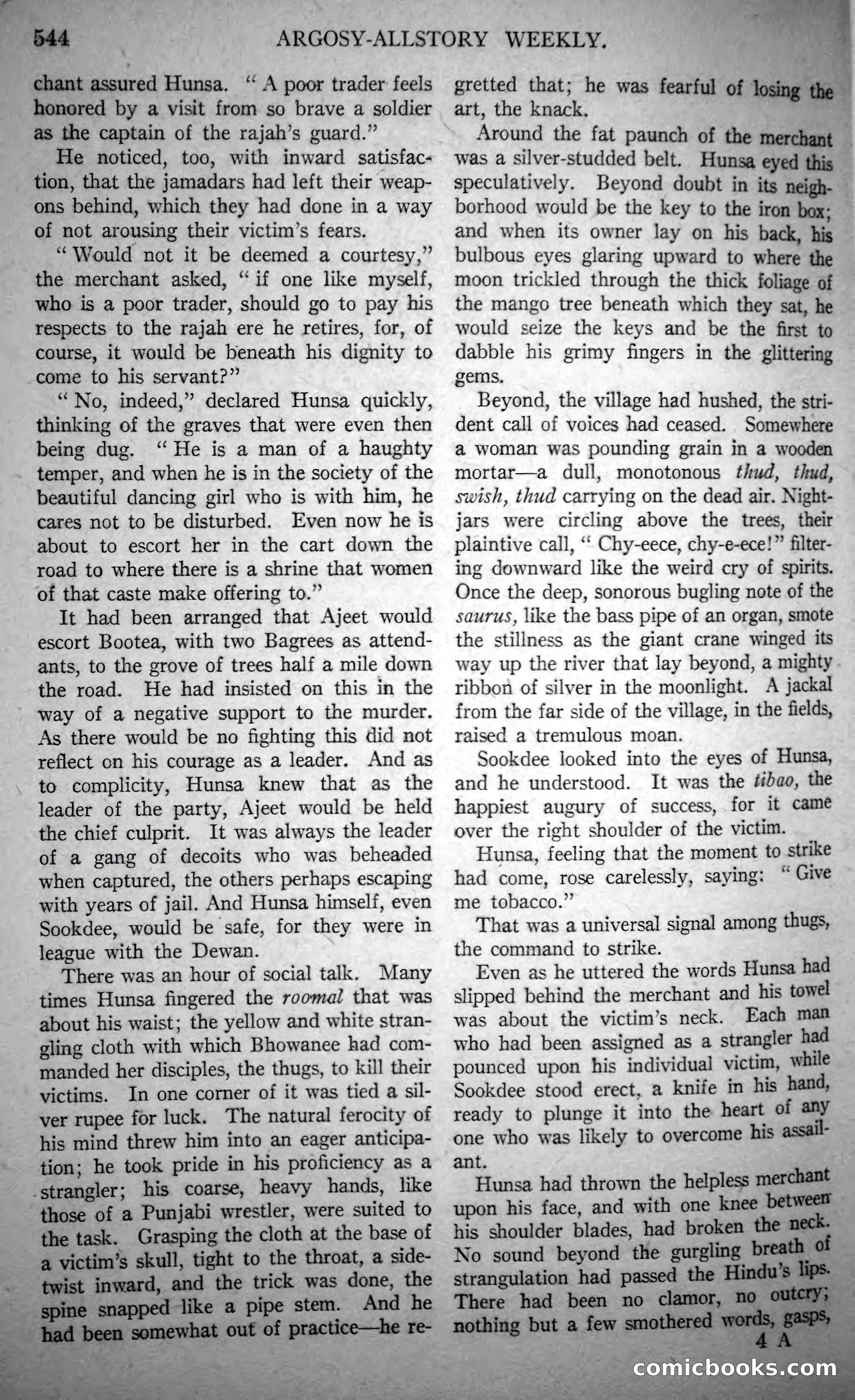 Argosy All-Story Weekly, October 21, 1922 — page 74 of 176