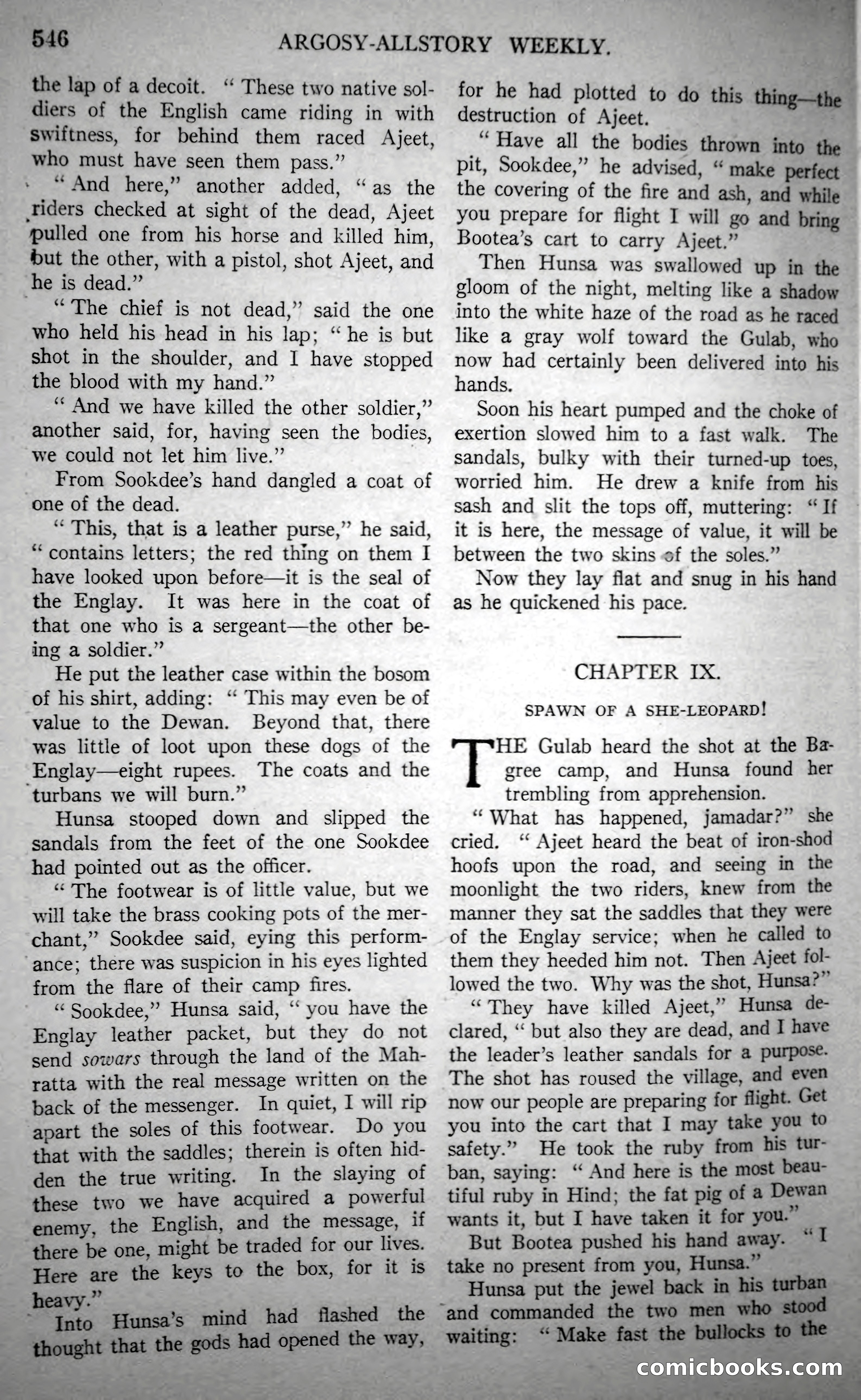 Argosy All-Story Weekly, October 21, 1922 — page 76 of 176