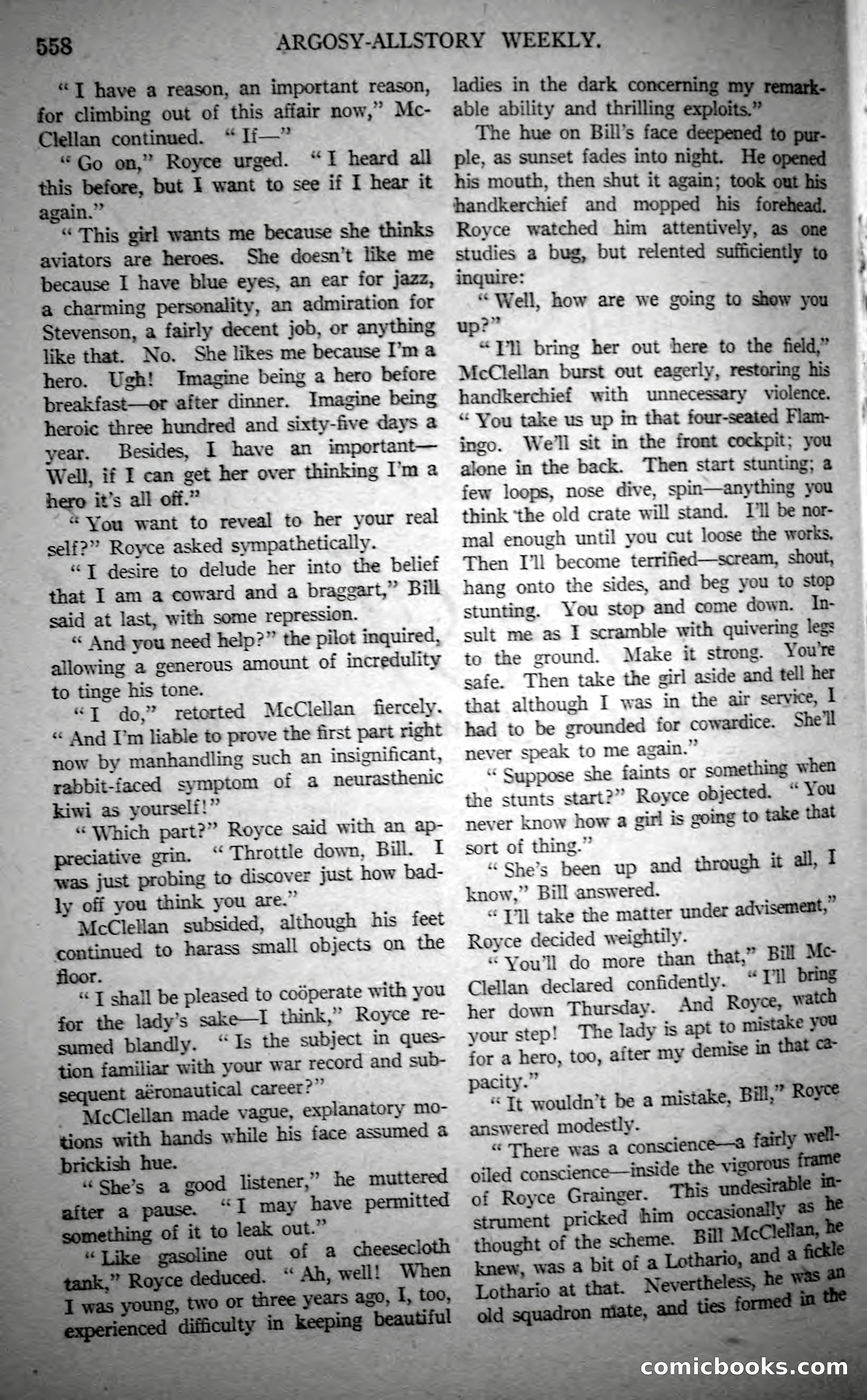Argosy All-Story Weekly, October 21, 1922 — page 88 of 176