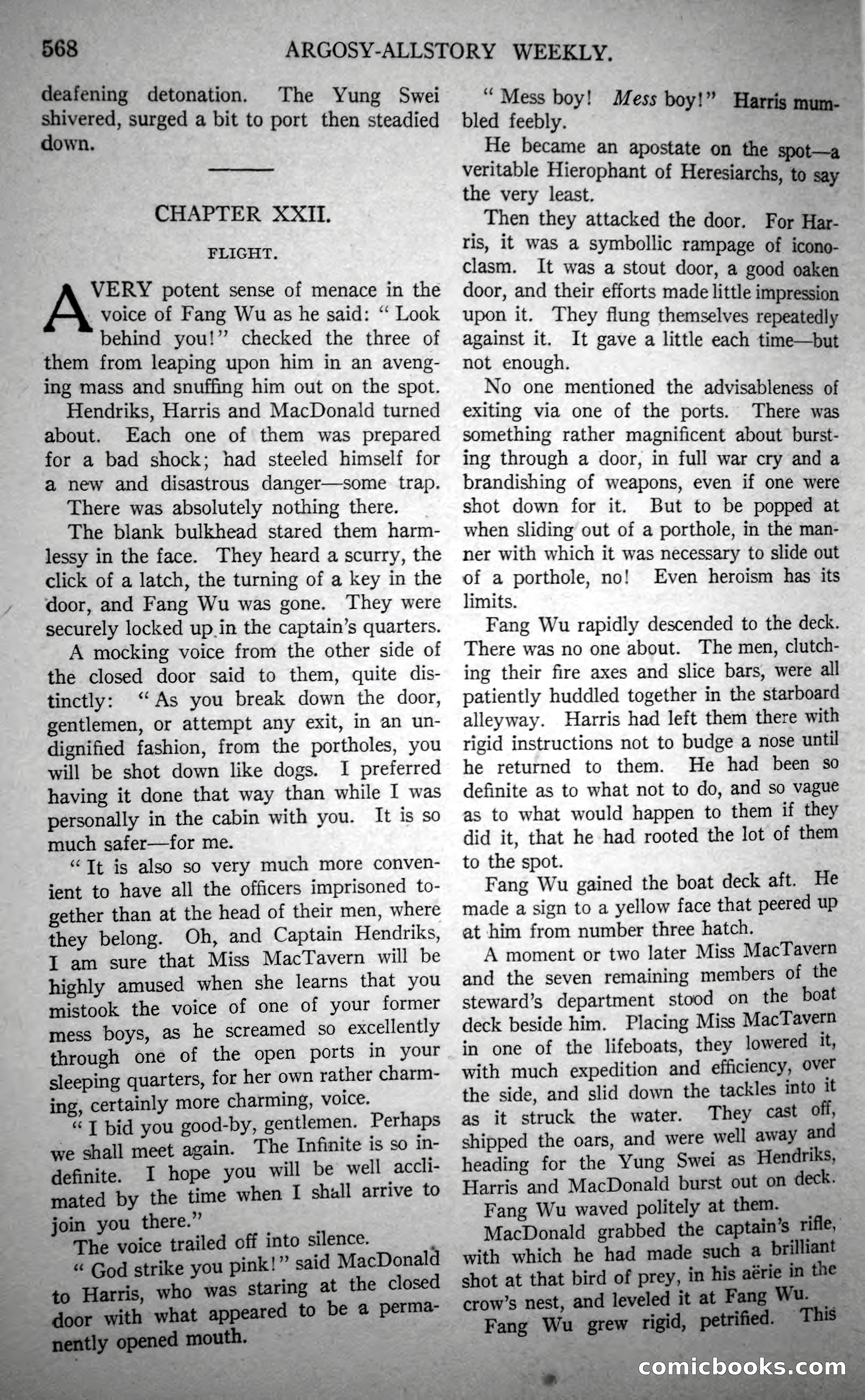 Argosy All-Story Weekly, October 21, 1922 — page 98 of 176