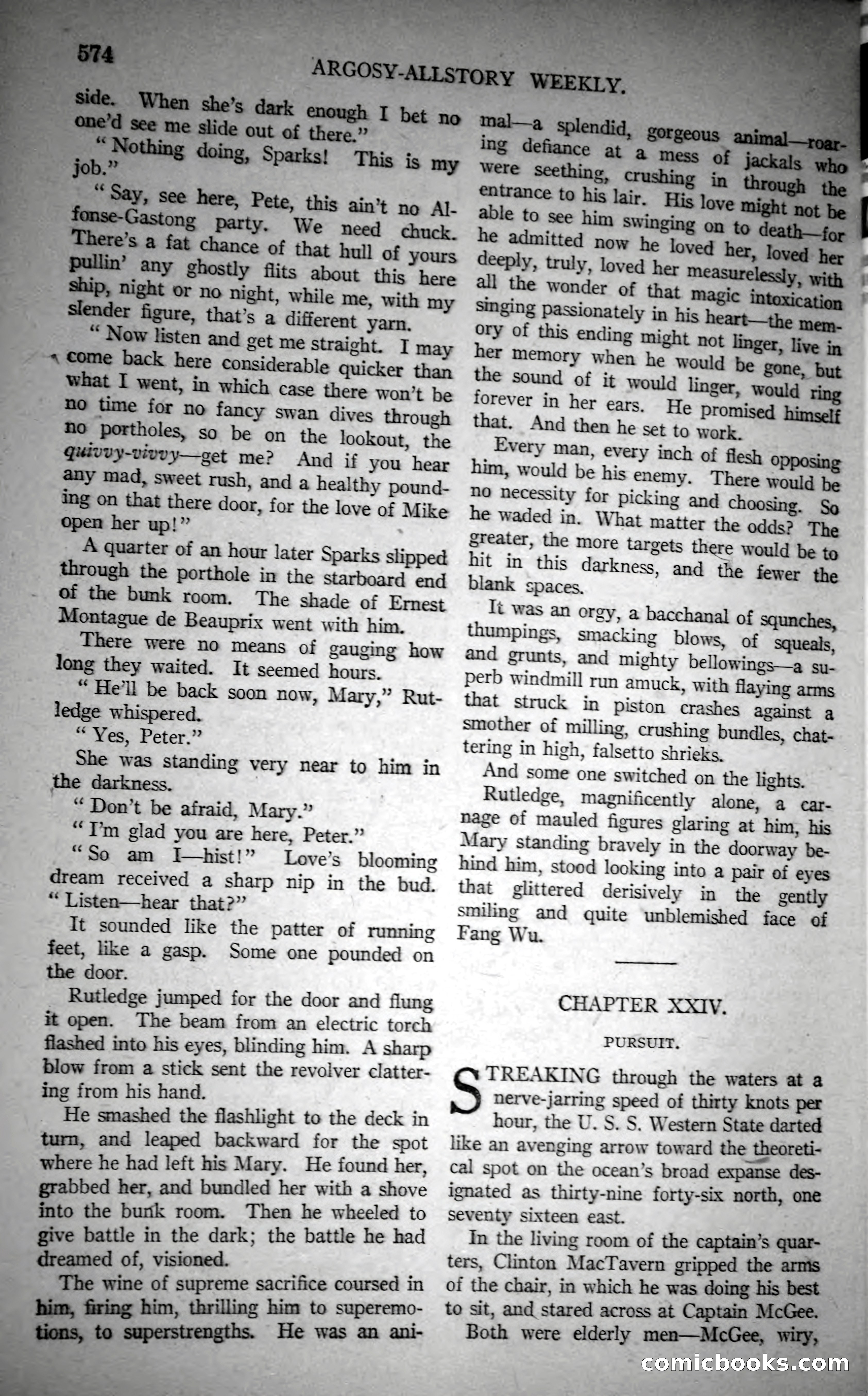 Argosy All-Story Weekly, October 21, 1922 — page 104 of 176