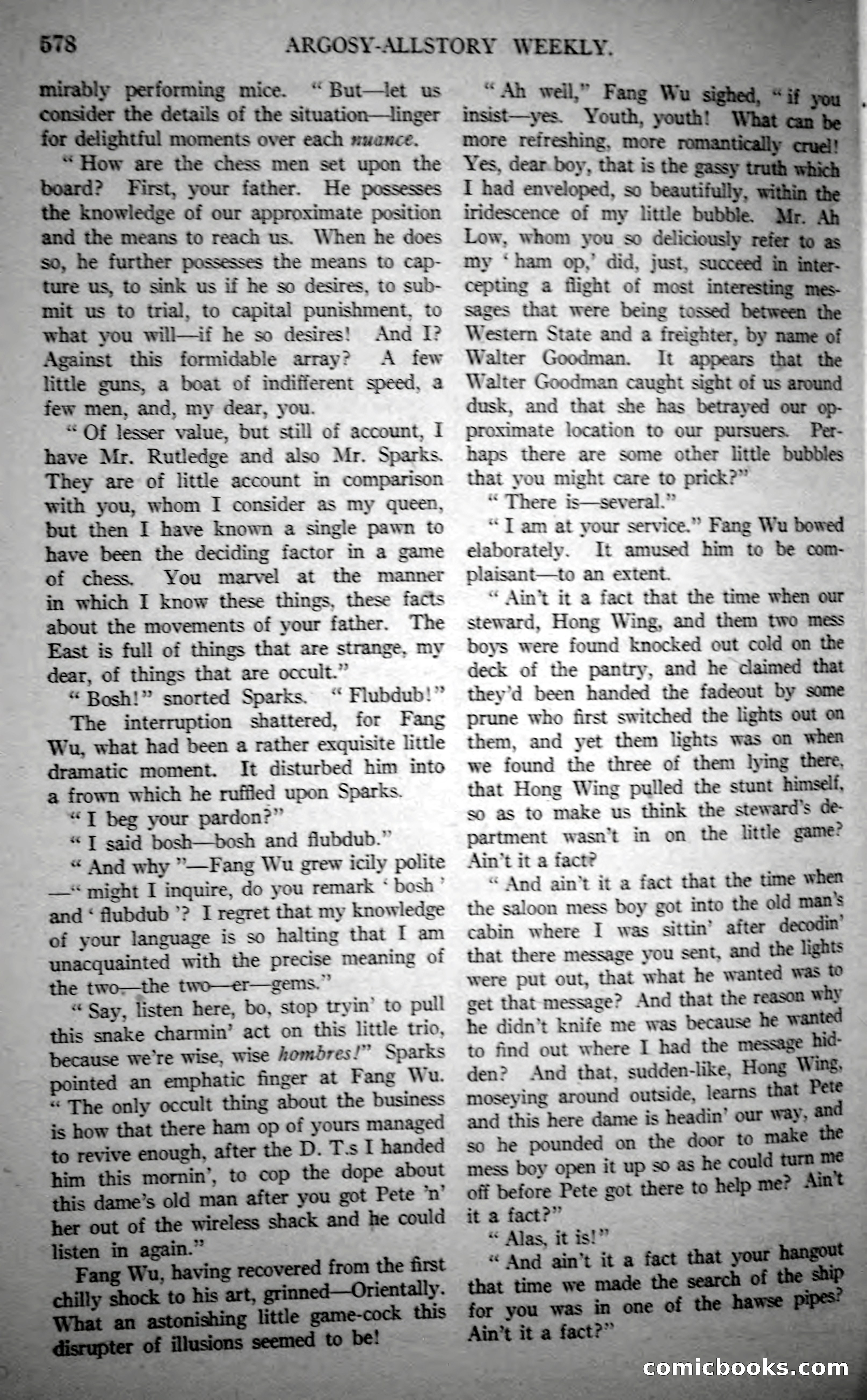 Argosy All-Story Weekly, October 21, 1922 — page 108 of 176