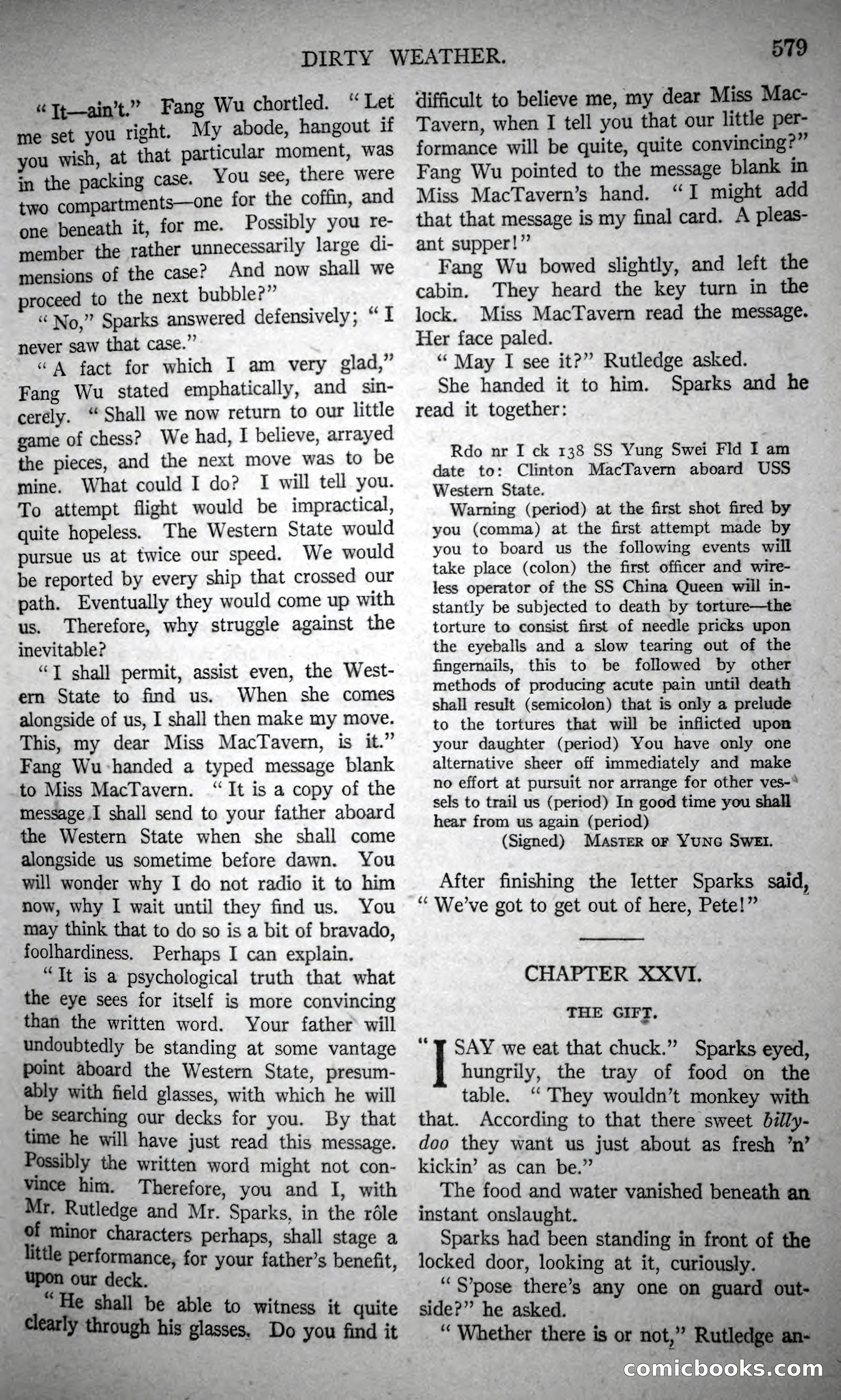 Argosy All-Story Weekly, October 21, 1922 — page 109 of 176