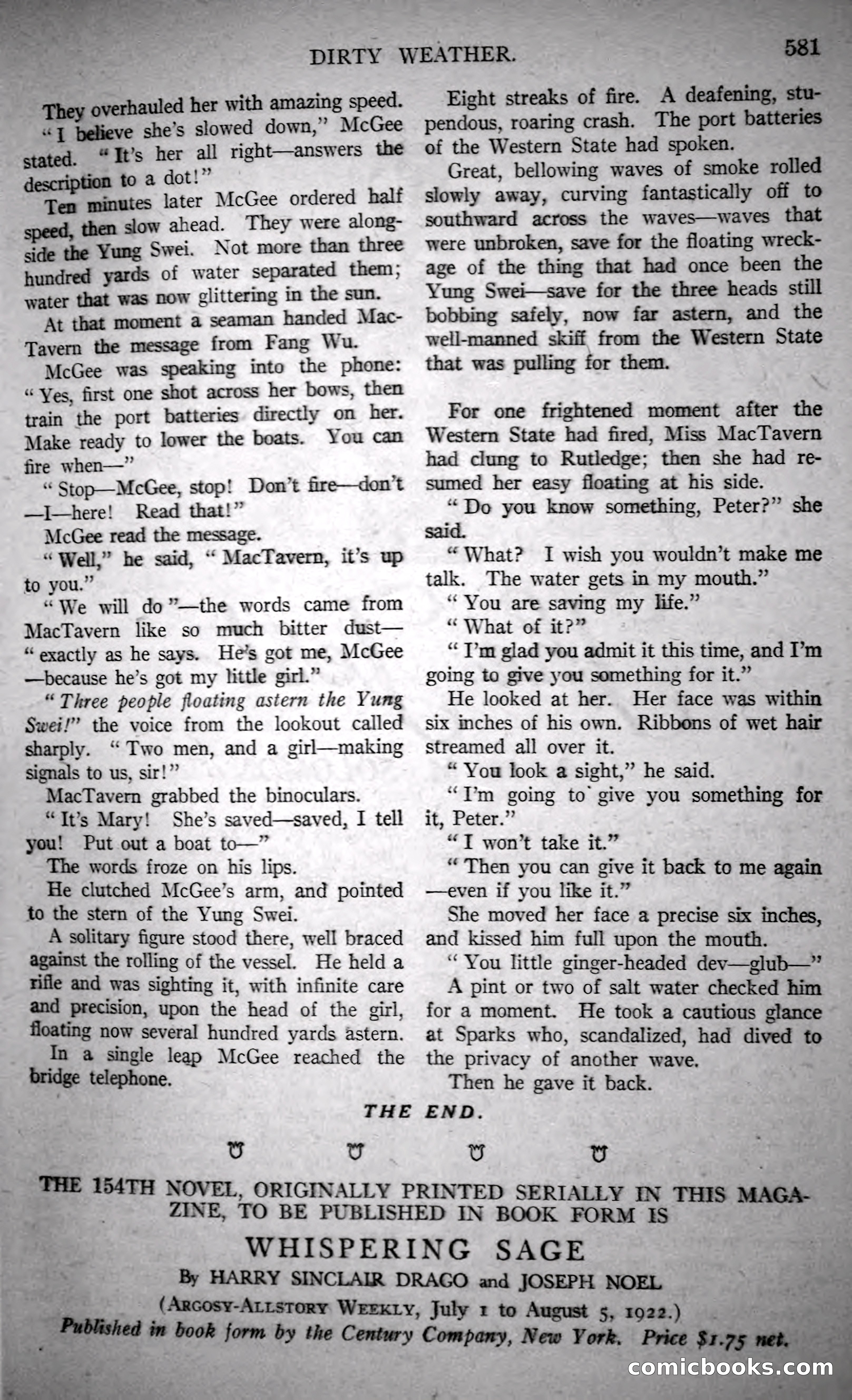 Argosy All-Story Weekly, October 21, 1922 — page 111 of 176