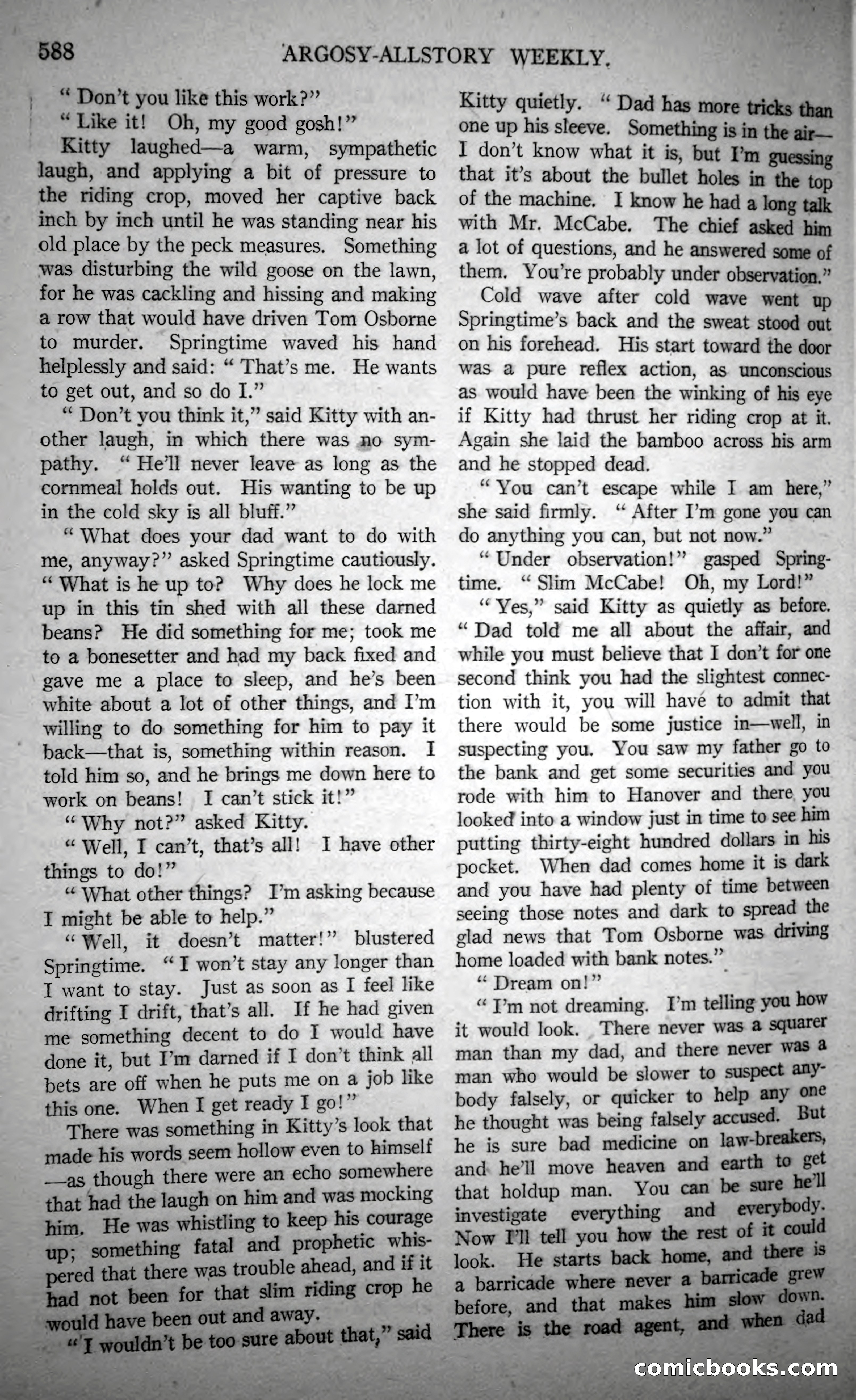 Argosy All-Story Weekly, October 21, 1922 — page 118 of 176