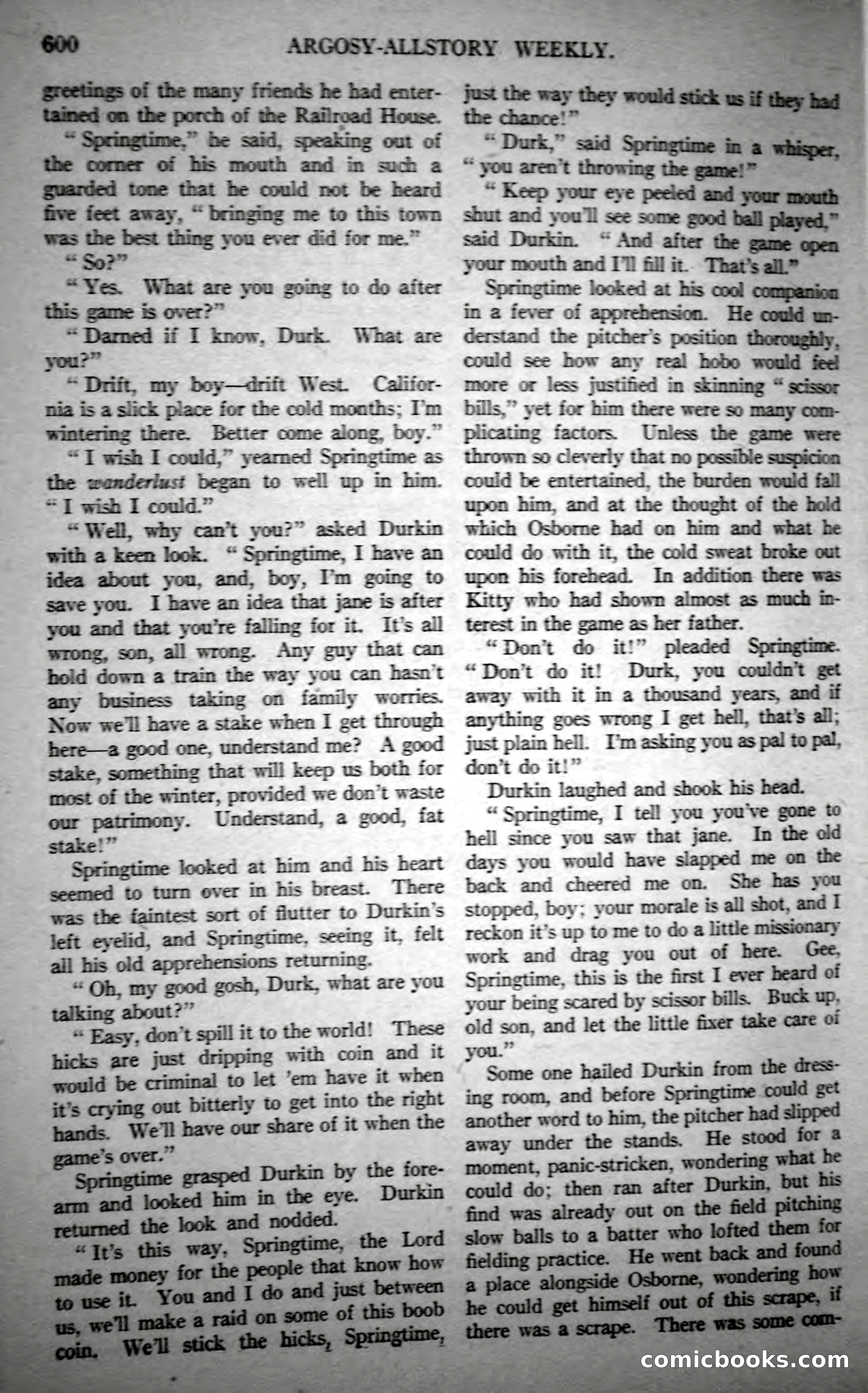 Argosy All-Story Weekly, October 21, 1922 — page 130 of 176