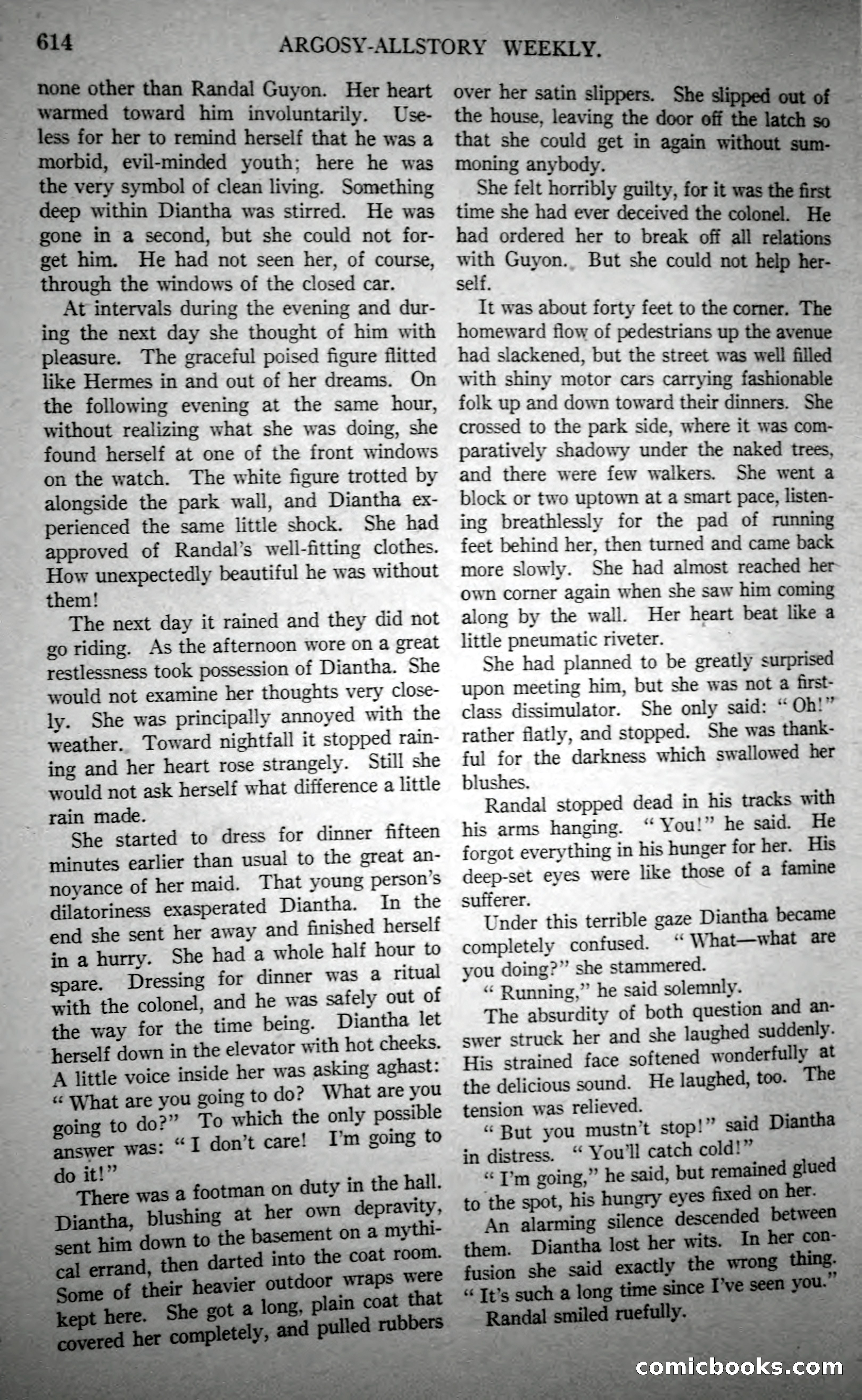 Argosy All-Story Weekly, October 21, 1922 — page 144 of 176