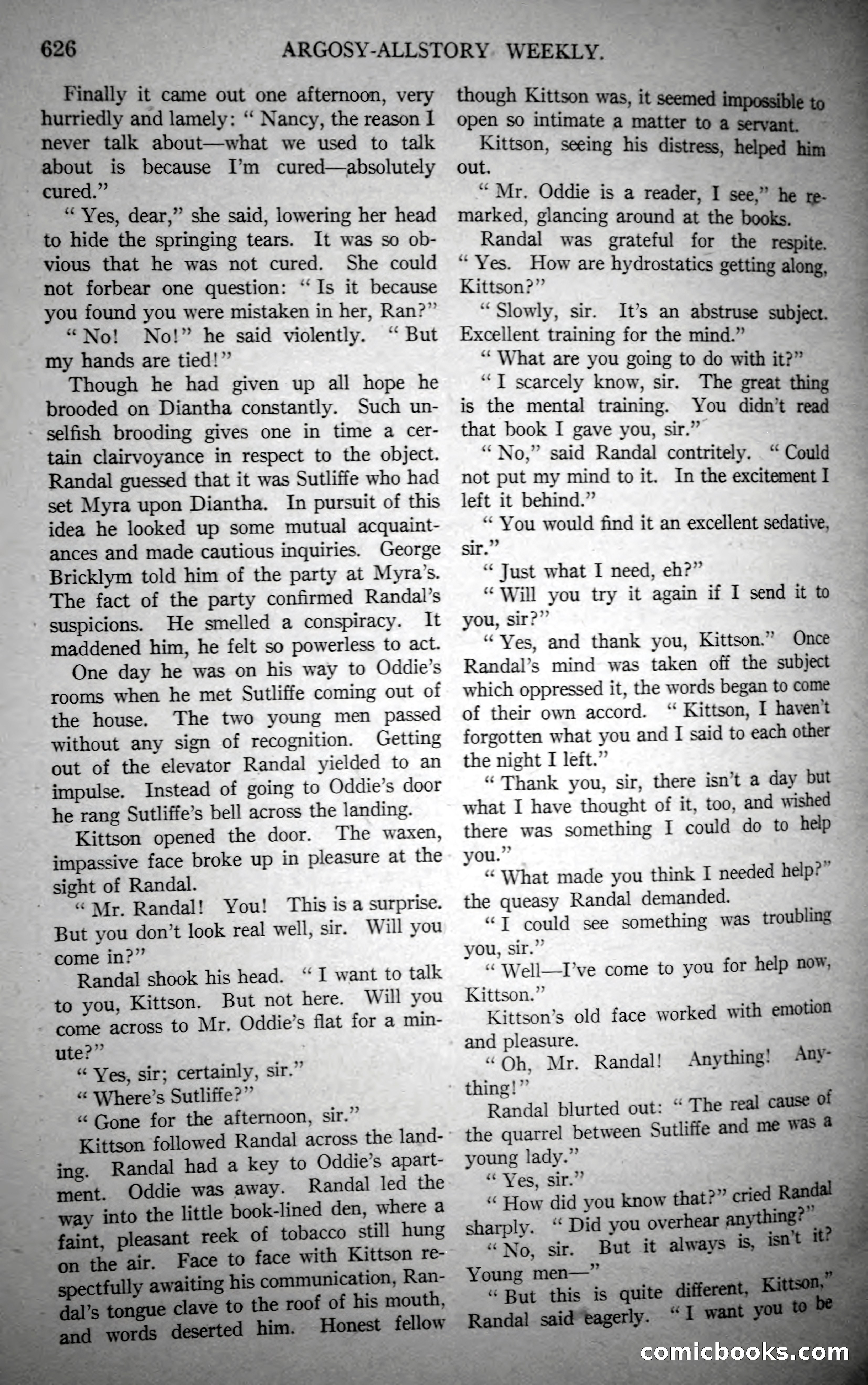 Argosy All-Story Weekly, October 21, 1922 — page 156 of 176