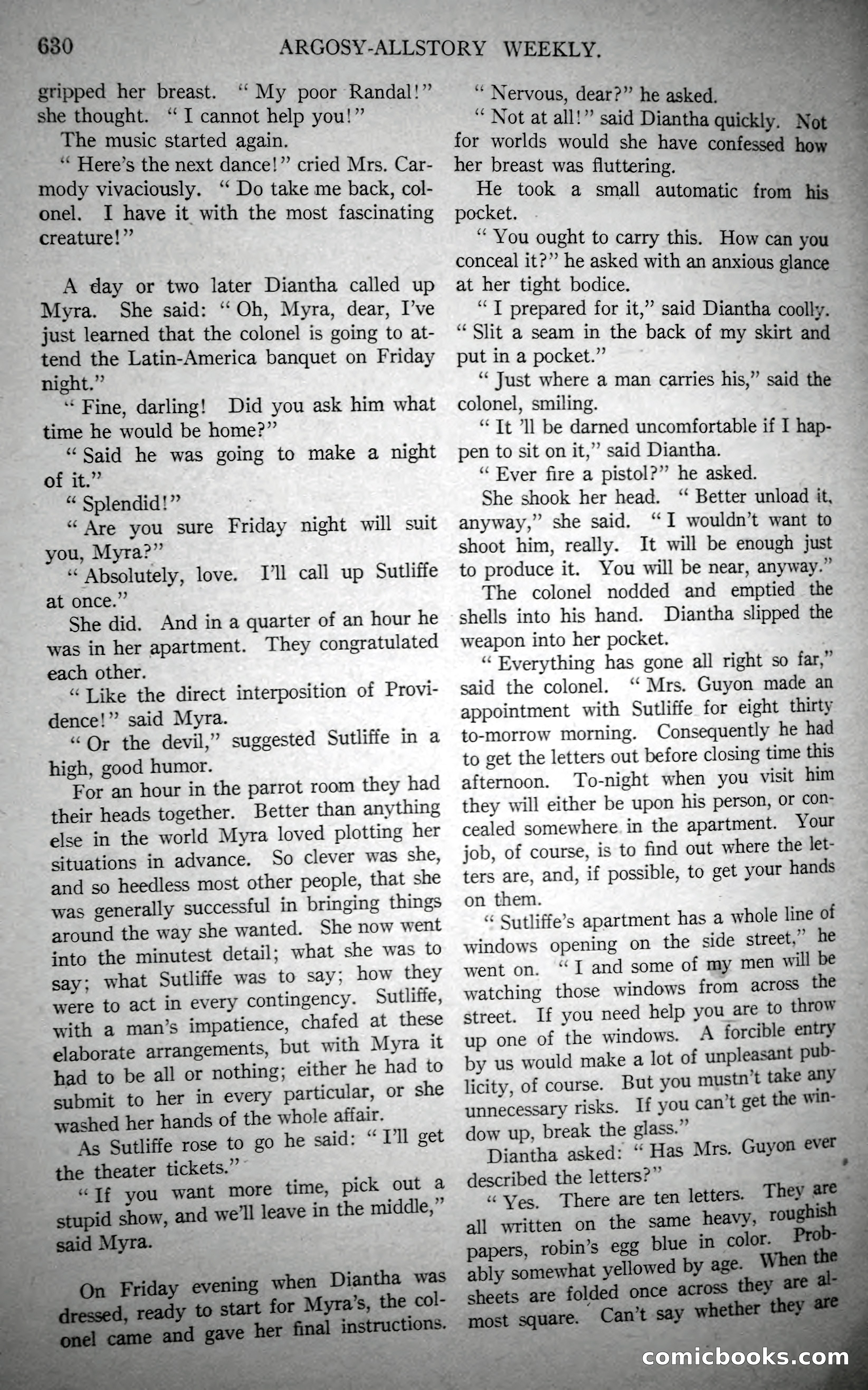 Argosy All-Story Weekly, October 21, 1922 — page 160 of 176