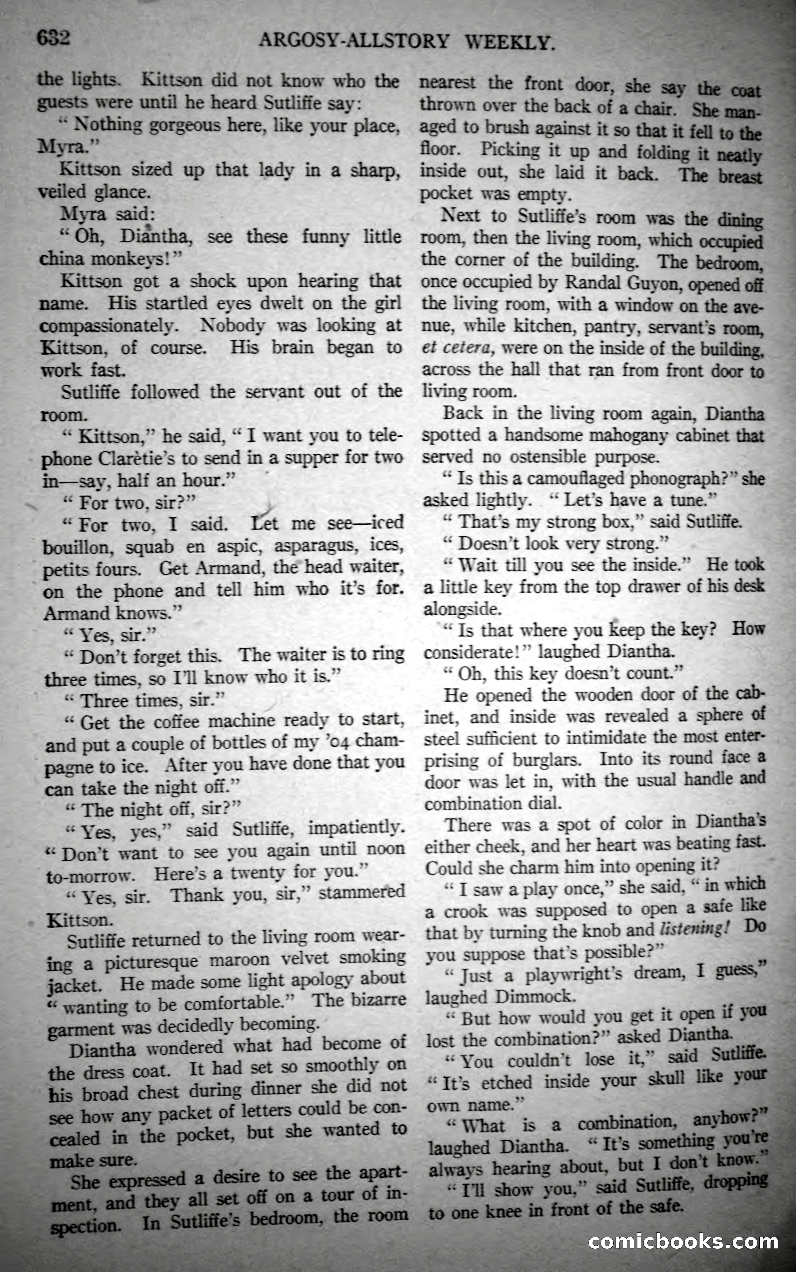 Argosy All-Story Weekly, October 21, 1922 — page 162 of 176