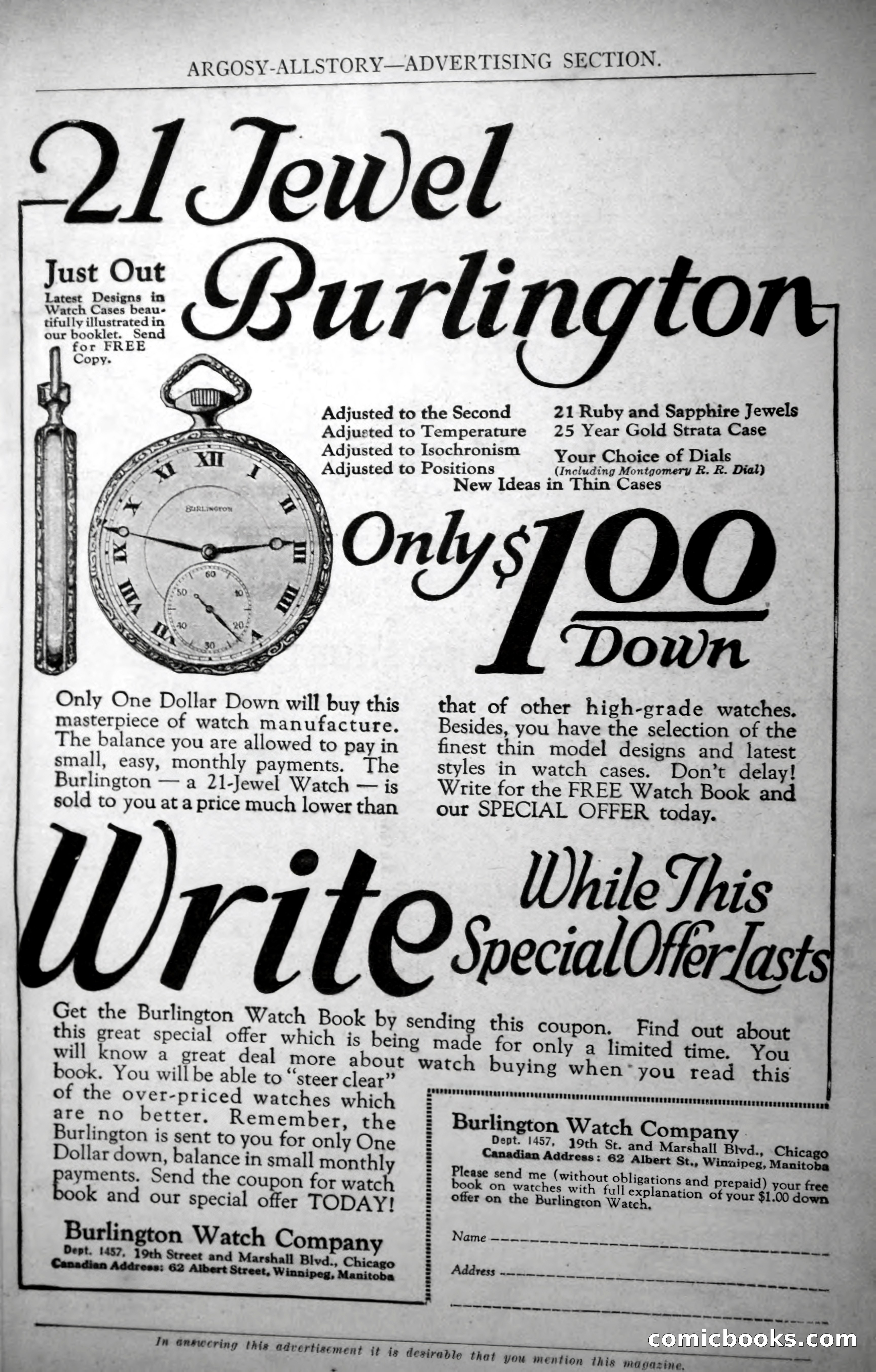Argosy All-Story Weekly, October 28, 1922 — page 3 of 176