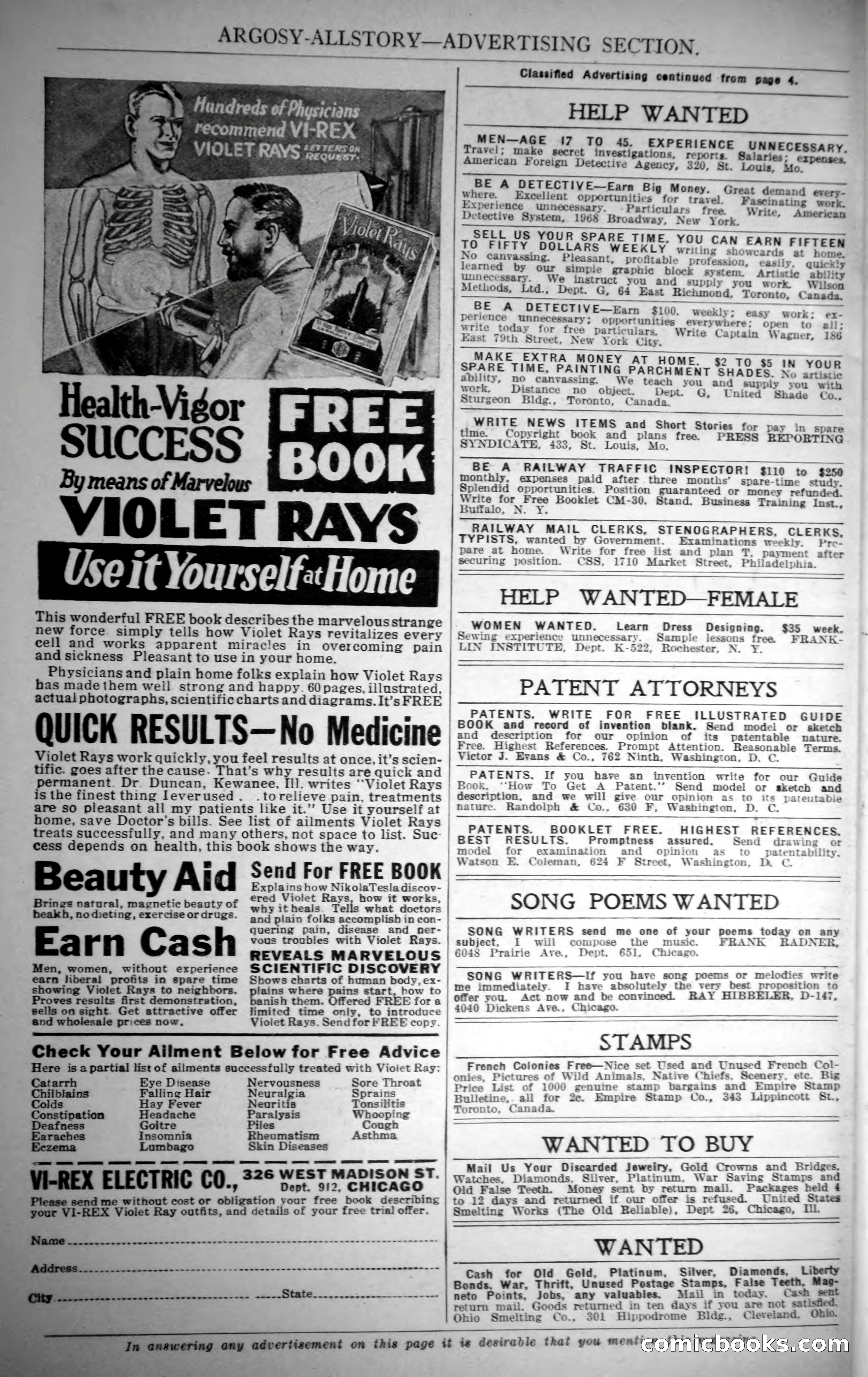 Argosy All-Story Weekly, October 28, 1922 — page 8 of 176