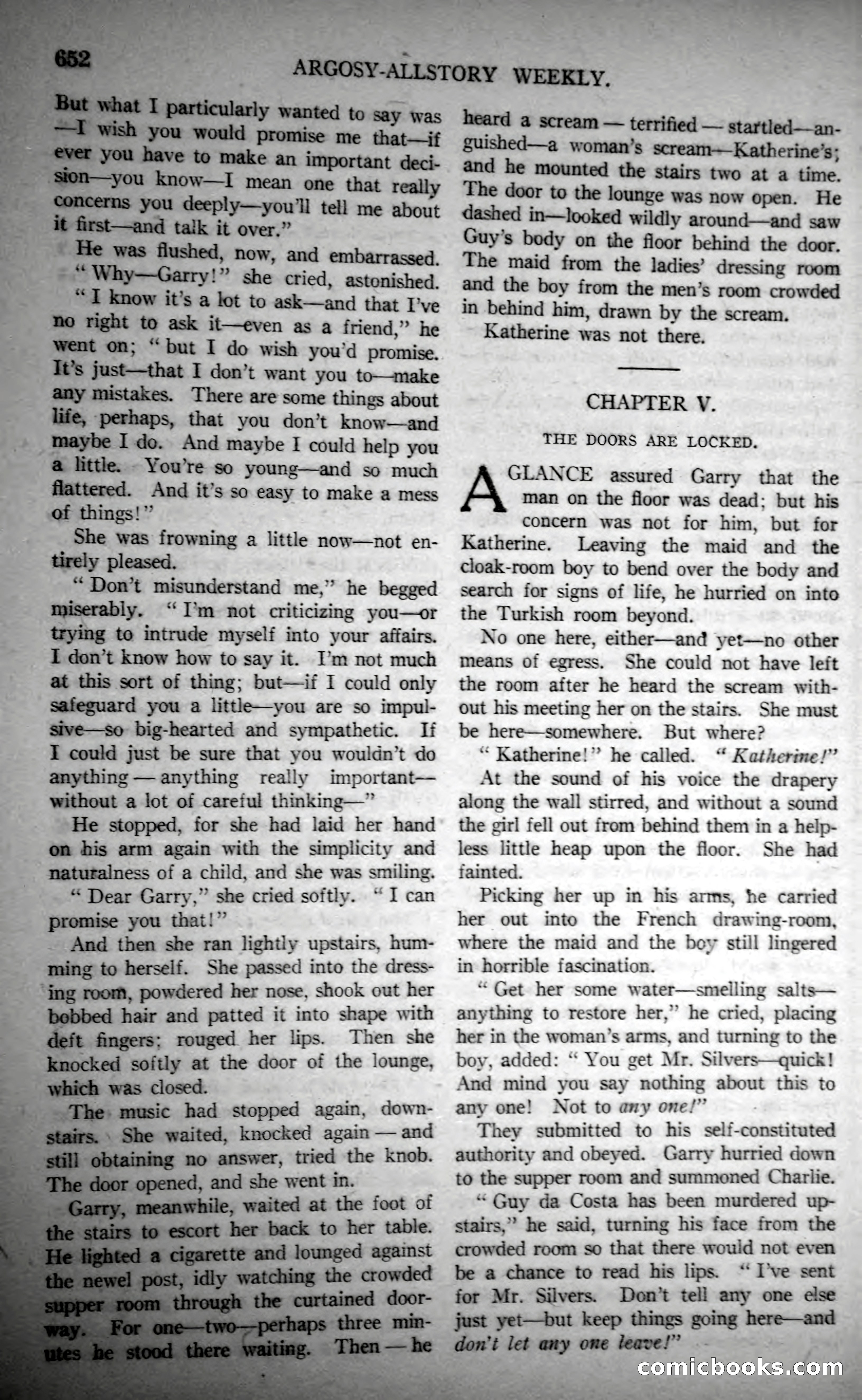 Argosy All-Story Weekly, October 28, 1922 — page 22 of 176